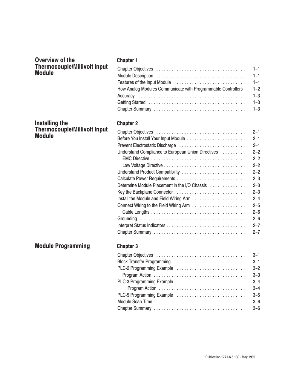Rockwell Automation 1771-IXE/D Thermocouple/Millivolt Input Module User Manual User Manual | Page 7 / 85
