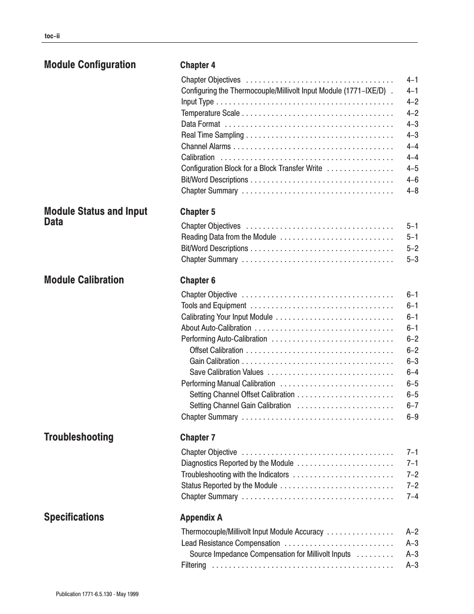 Rockwell Automation 1771-IXE/D Thermocouple/Millivolt Input Module User Manual User Manual | Page 8 / 85