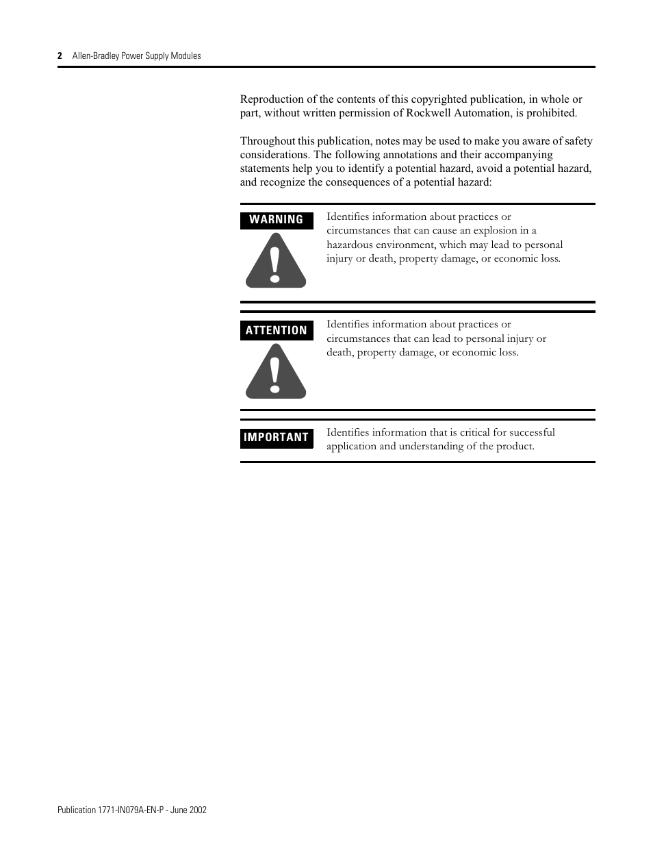Rockwell Automation 1771-P4S_P6S_P4S1_P6S1 Power Supply Modules Installation Instructions User Manual | Page 2 / 16