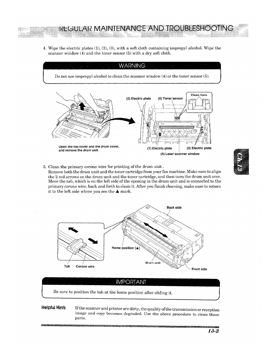 Important | Brother 2500ML User Manual | Page 117 / 132