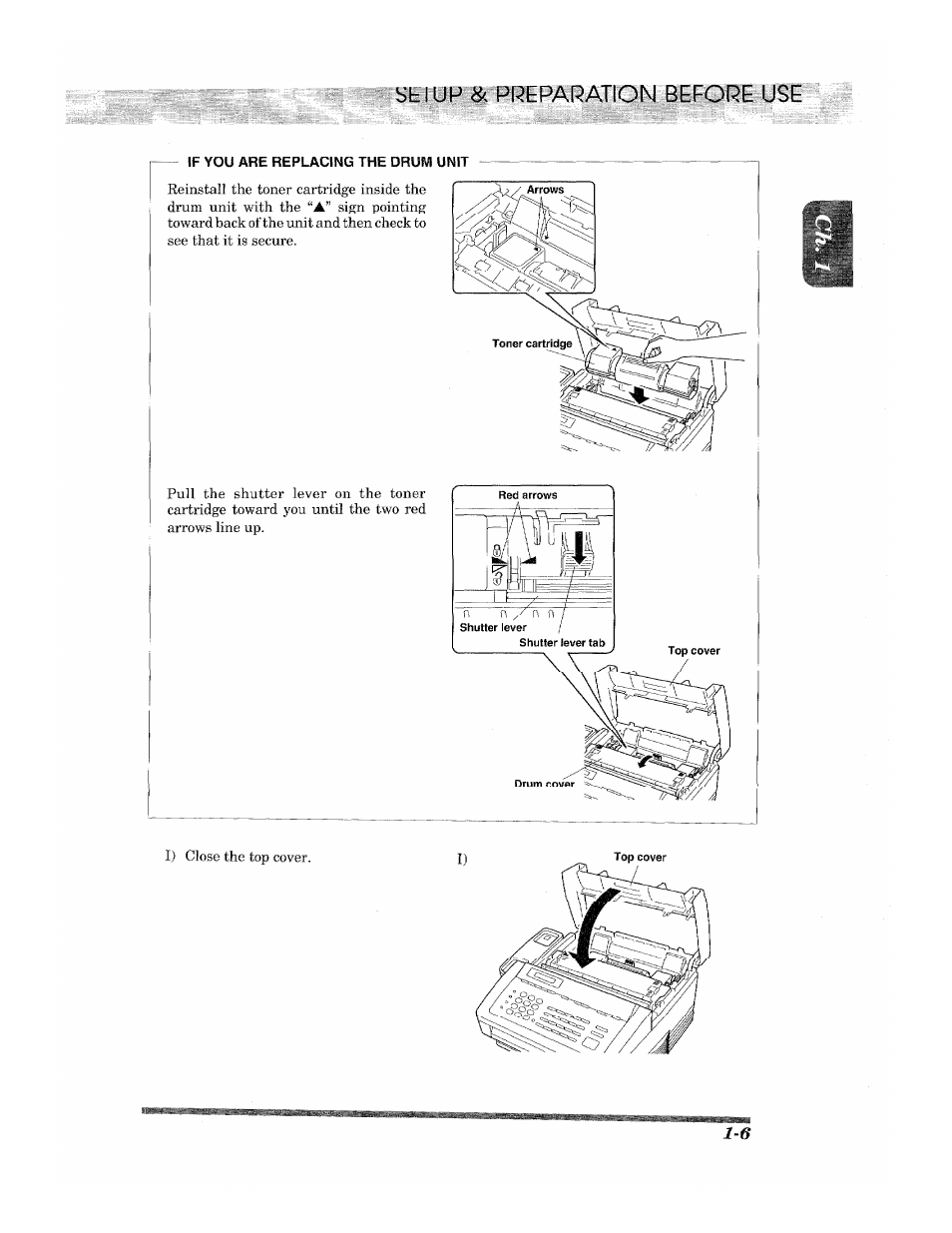 Yh i up & preparation before | Brother 2500ML User Manual | Page 15 / 132