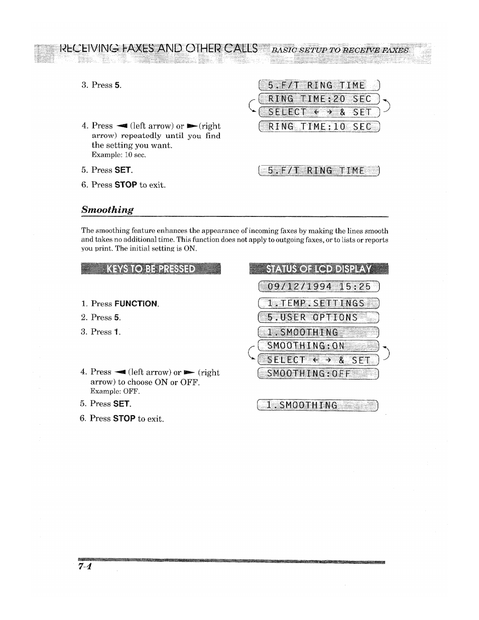 Irmesfo :s'ec, S ■ f/ i ring time ), Rfcctivin&i-axes and other caus | Brother 2500ML User Manual | Page 76 / 132