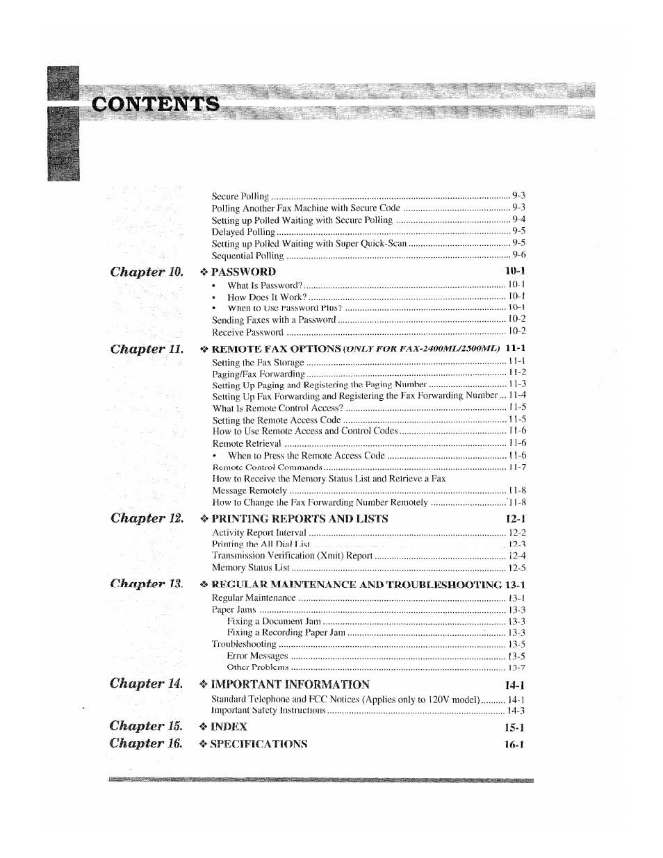 Brother 2500ML User Manual | Page 8 / 132