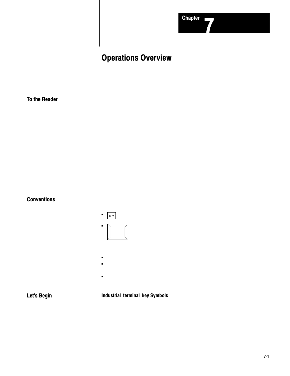 1772-6.8.2, 7 - operations overview, Operations overview | Rockwell Automation 1772-LV Mini-PLC - 2/15 Programmable Controller (Series B) Programming and Operations User Manual | Page 101 / 215