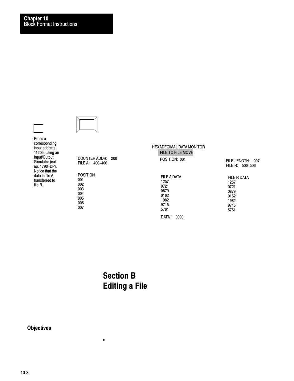 10ć8 | Rockwell Automation 1772-LV Mini-PLC - 2/15 Programmable Controller (Series B) Programming and Operations User Manual | Page 130 / 215