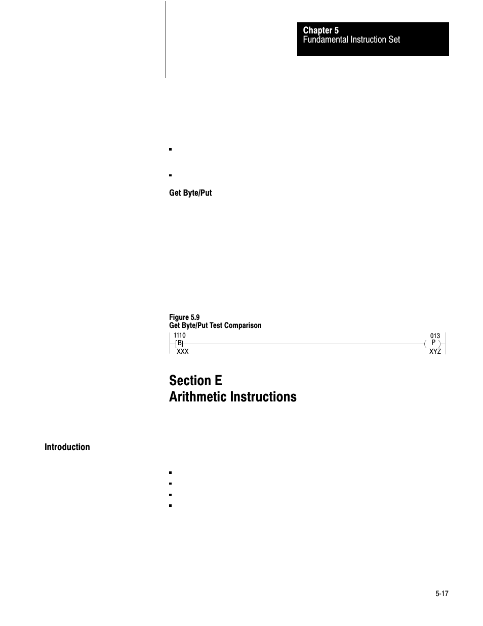 5ć17 | Rockwell Automation 1772-LV Mini-PLC - 2/15 Programmable Controller (Series B) Programming and Operations User Manual | Page 54 / 215