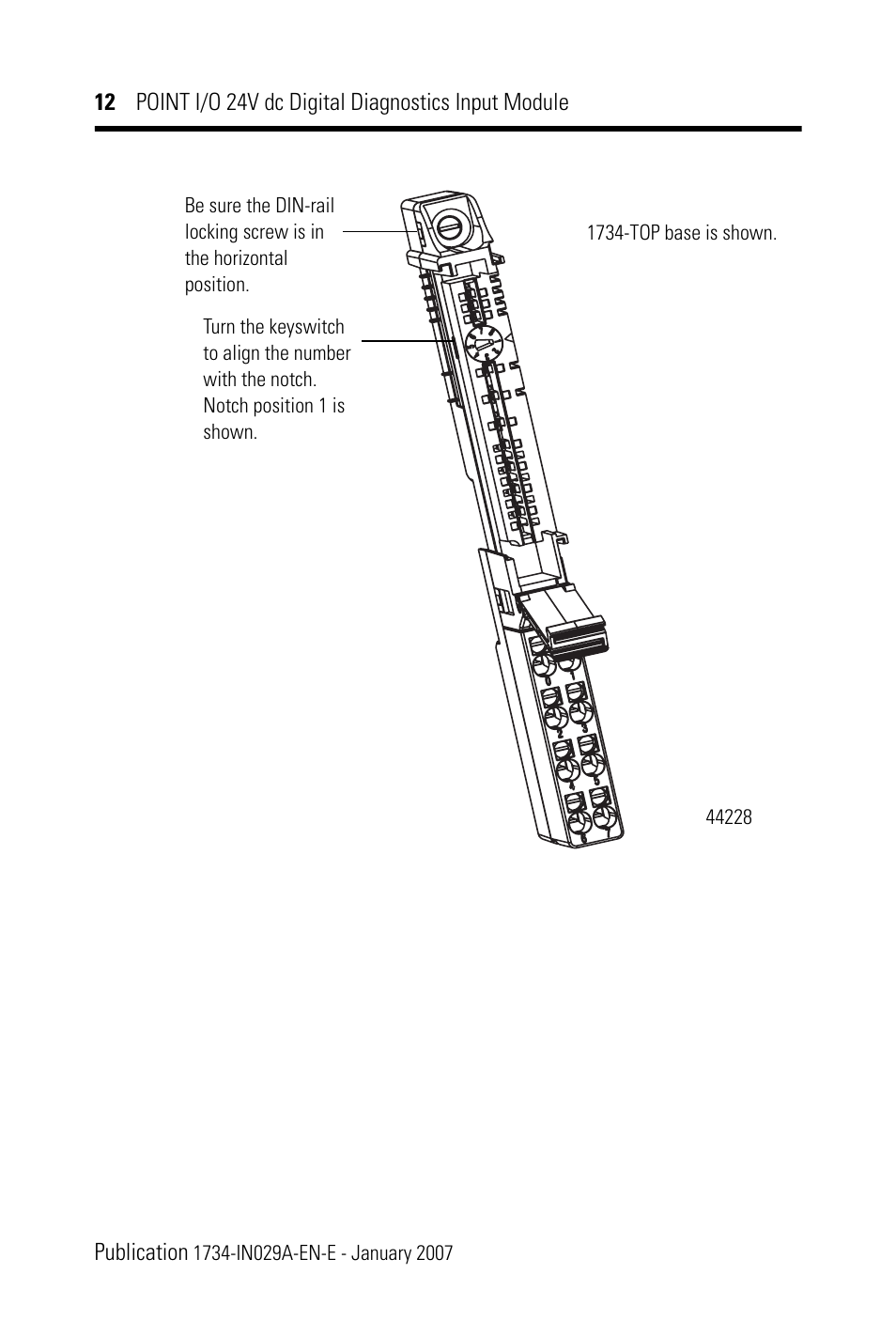 Rockwell Automation 1734-IB4D POINT I/O 24V dc 4-Channel Discrete Input Module Installation Instructions User Manual | Page 12 / 28