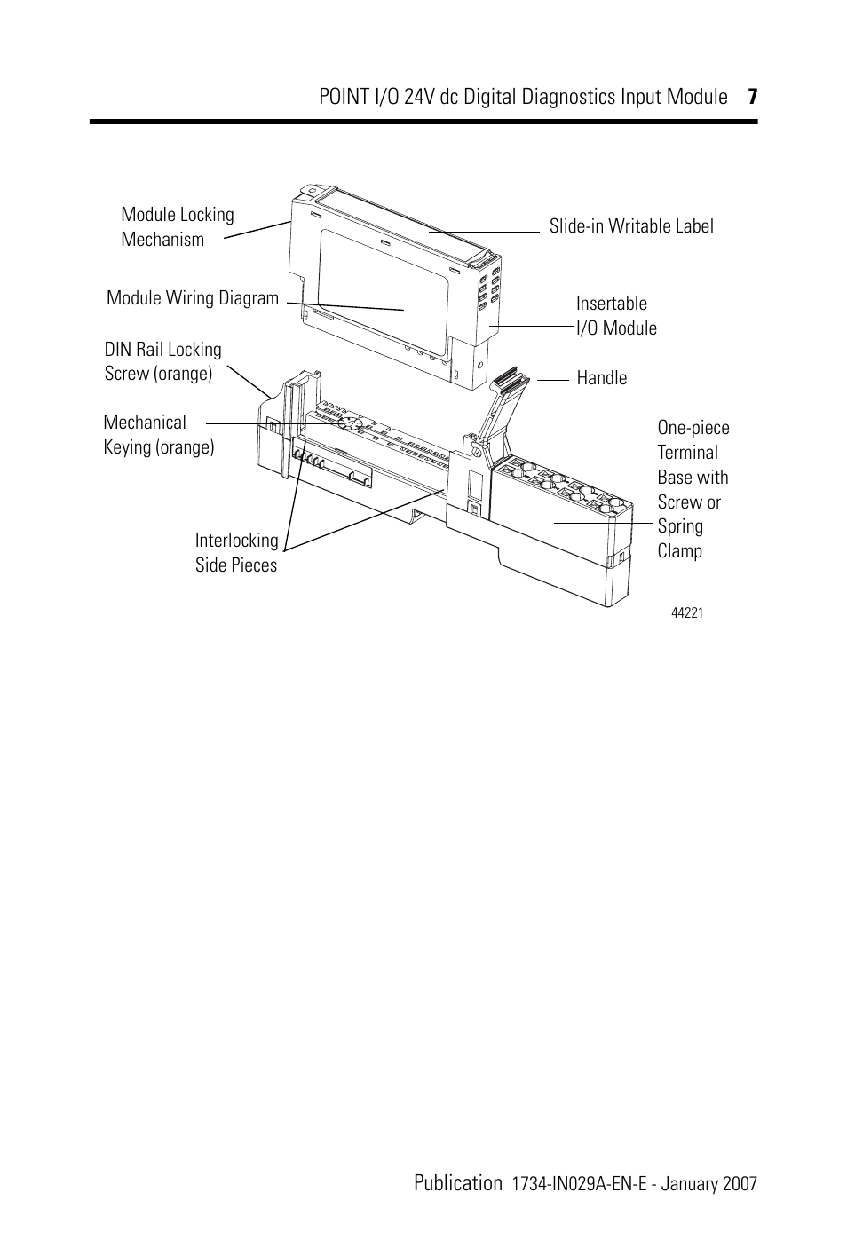 Rockwell Automation 1734-IB4D POINT I/O 24V dc 4-Channel Discrete Input Module Installation Instructions User Manual | Page 7 / 28