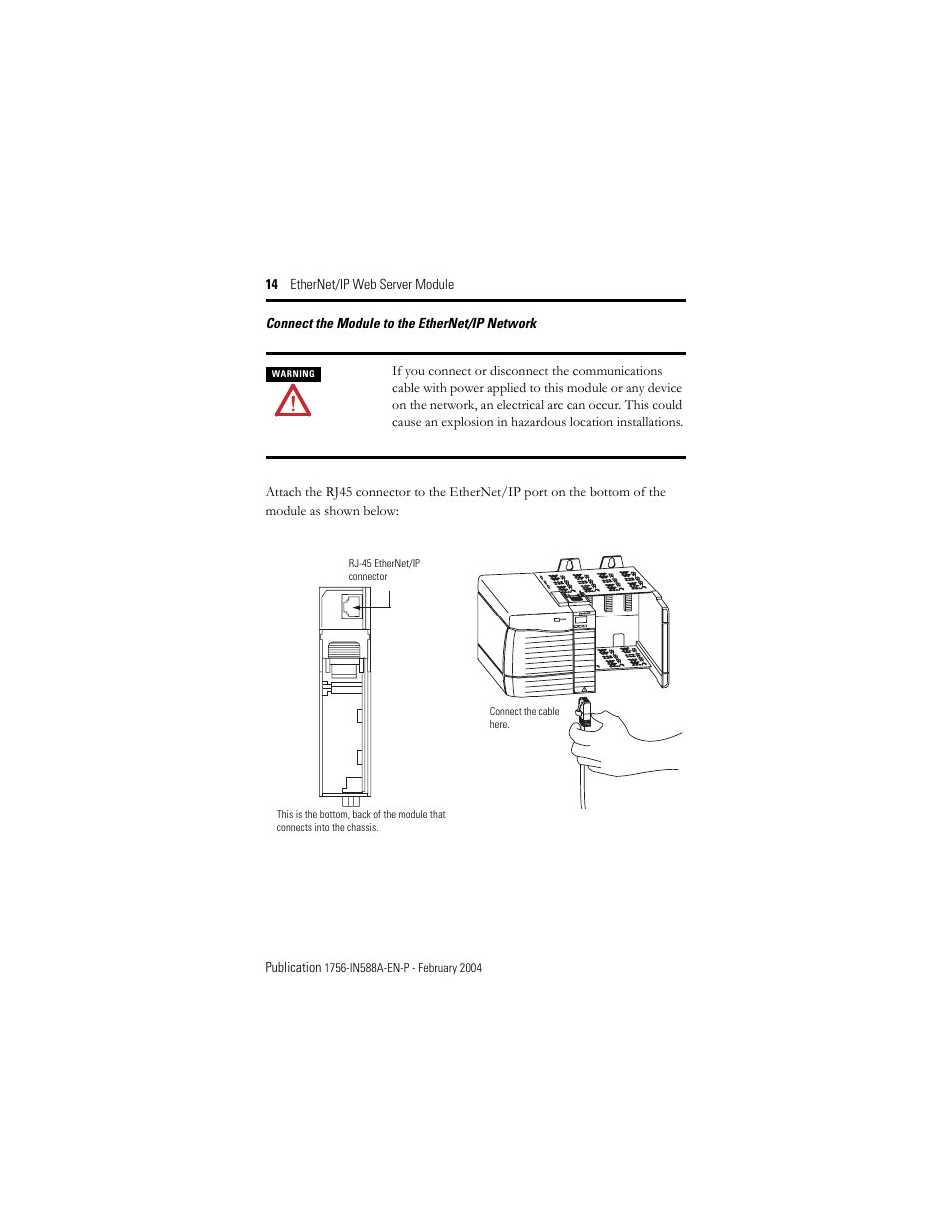 Rockwell Automation 1756-EWEB ControlLogix EtherNet/IP Web Server Module Installation Instructions User Manual | Page 14 / 30