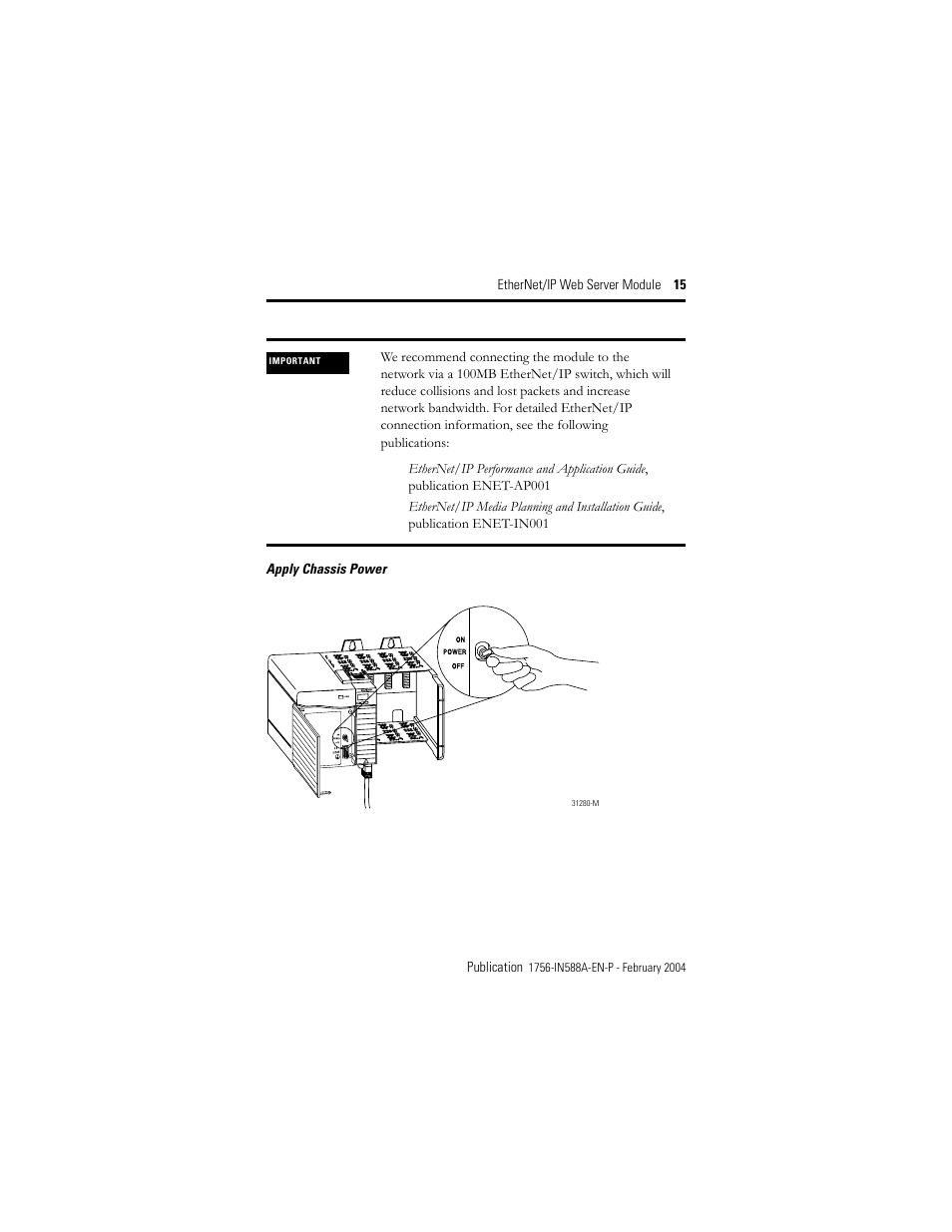 Rockwell Automation 1756-EWEB ControlLogix EtherNet/IP Web Server Module Installation Instructions User Manual | Page 15 / 30