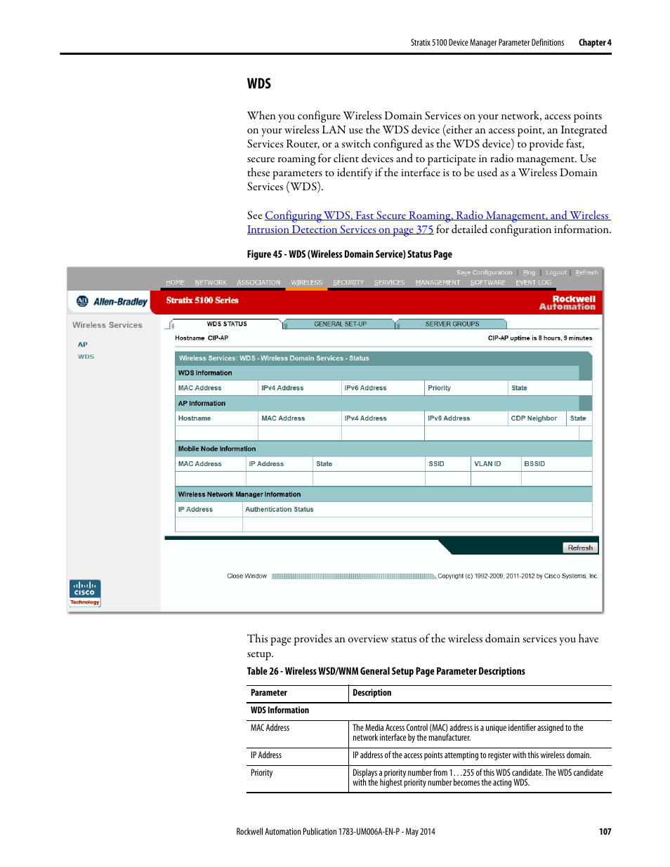 Rockwell Automation 1783-WAPxxx Stratix 5100 Wireless Access Point User Manual User Manual | Page 107 / 612