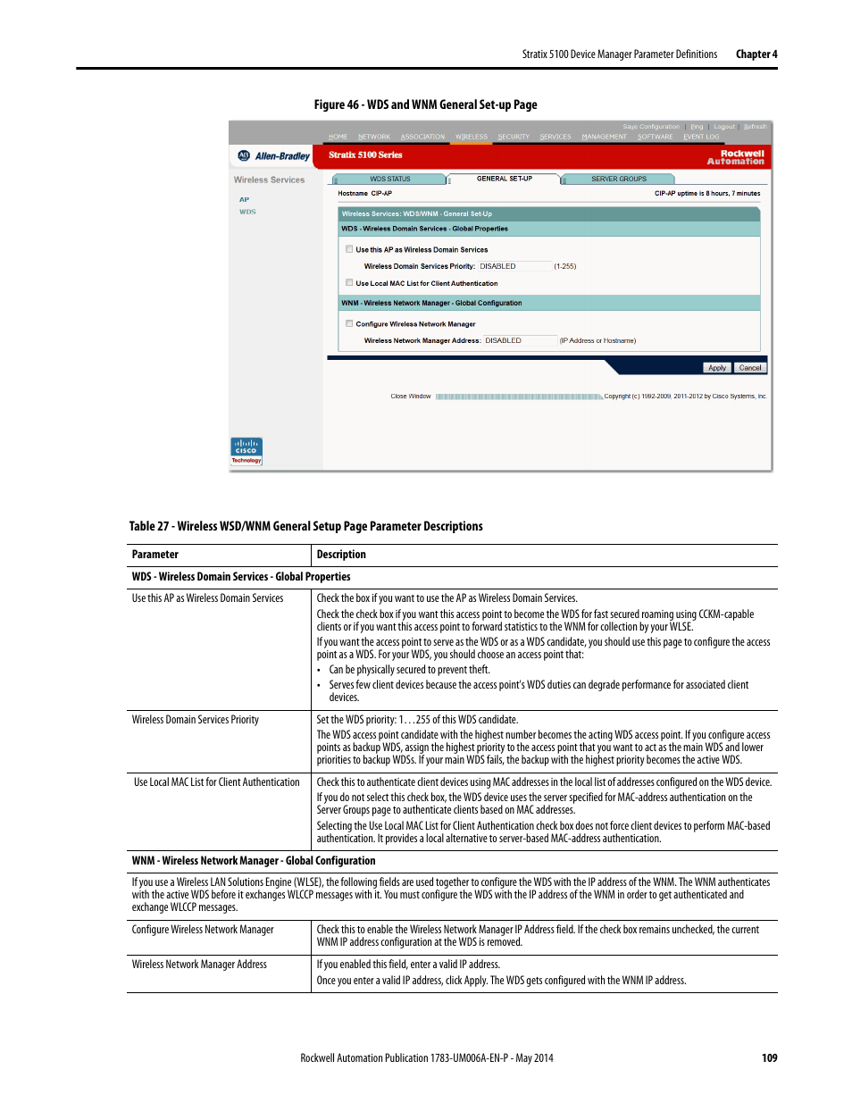 Rockwell Automation 1783-WAPxxx Stratix 5100 Wireless Access Point User Manual User Manual | Page 109 / 612