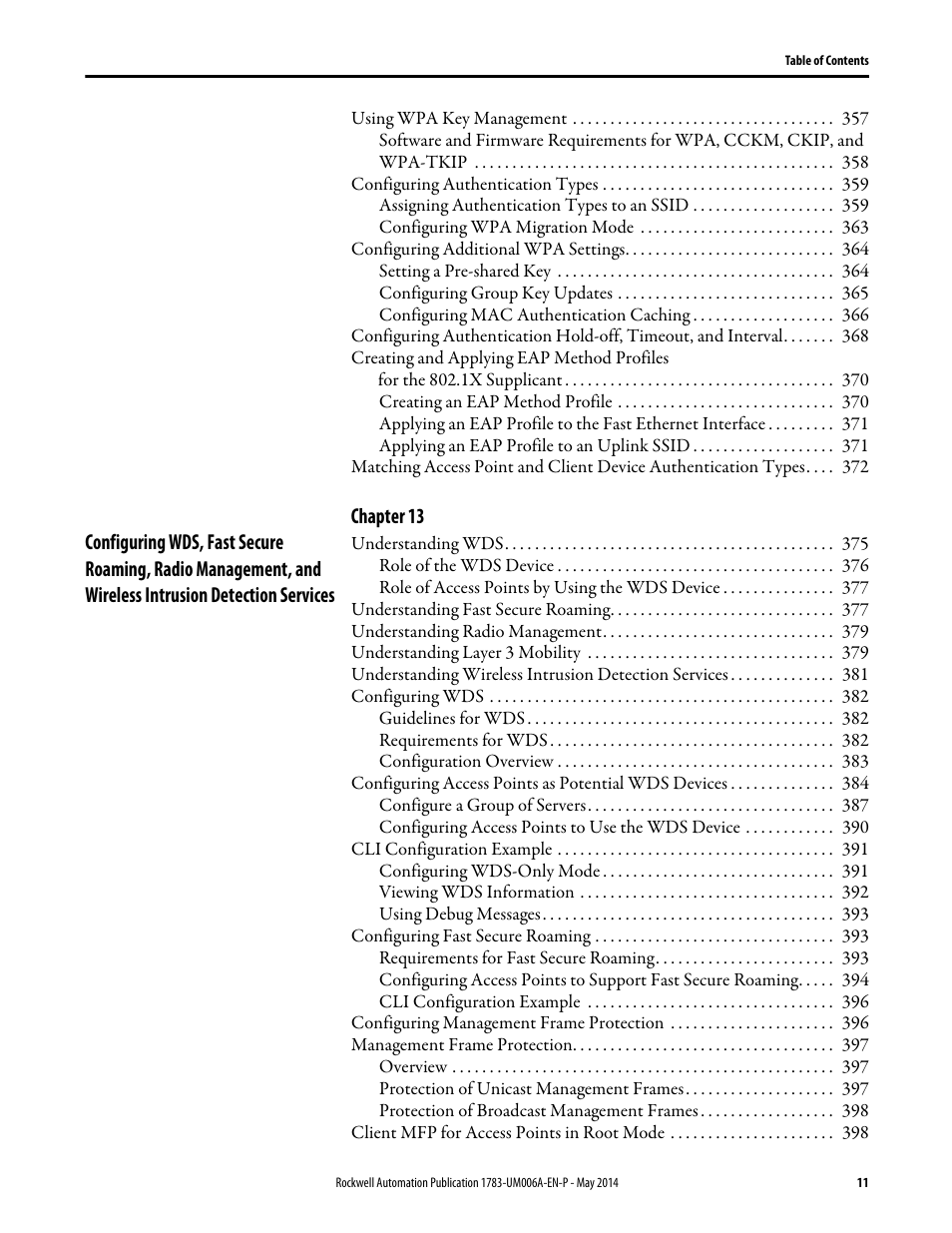 Rockwell Automation 1783-WAPxxx Stratix 5100 Wireless Access Point User Manual User Manual | Page 11 / 612