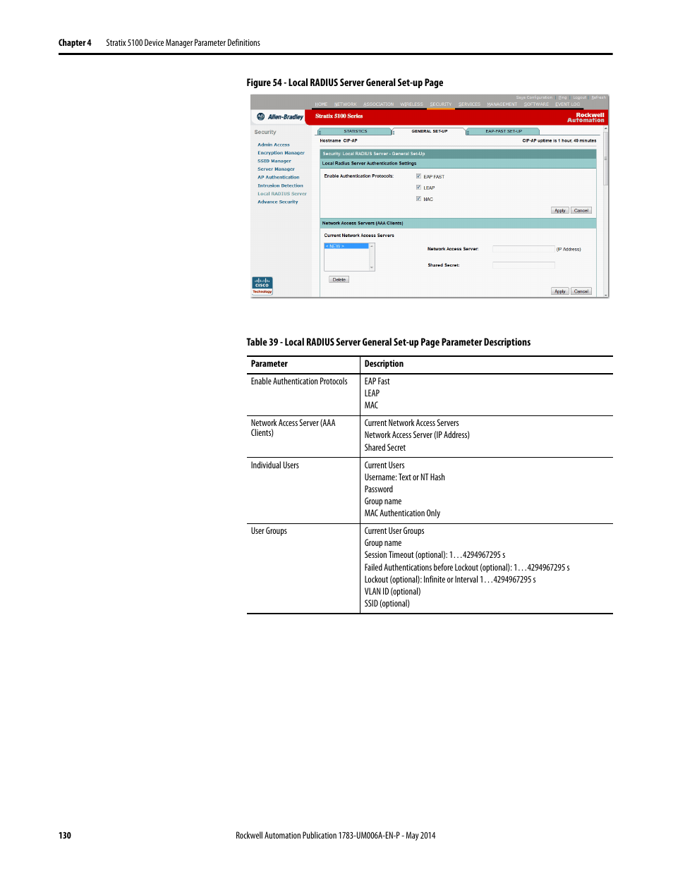 Rockwell Automation 1783-WAPxxx Stratix 5100 Wireless Access Point User Manual User Manual | Page 130 / 612