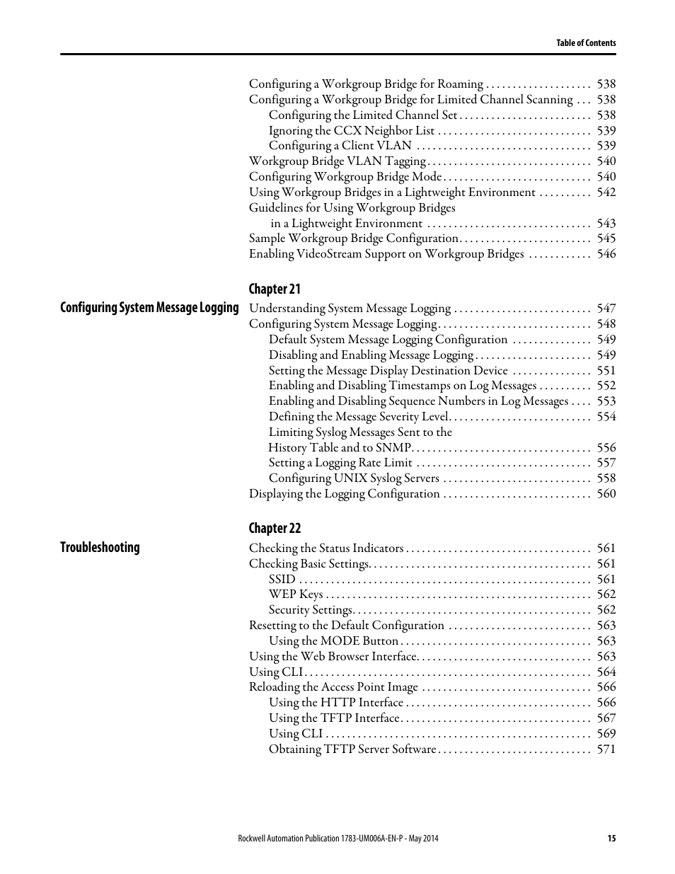 Rockwell Automation 1783-WAPxxx Stratix 5100 Wireless Access Point User Manual User Manual | Page 15 / 612