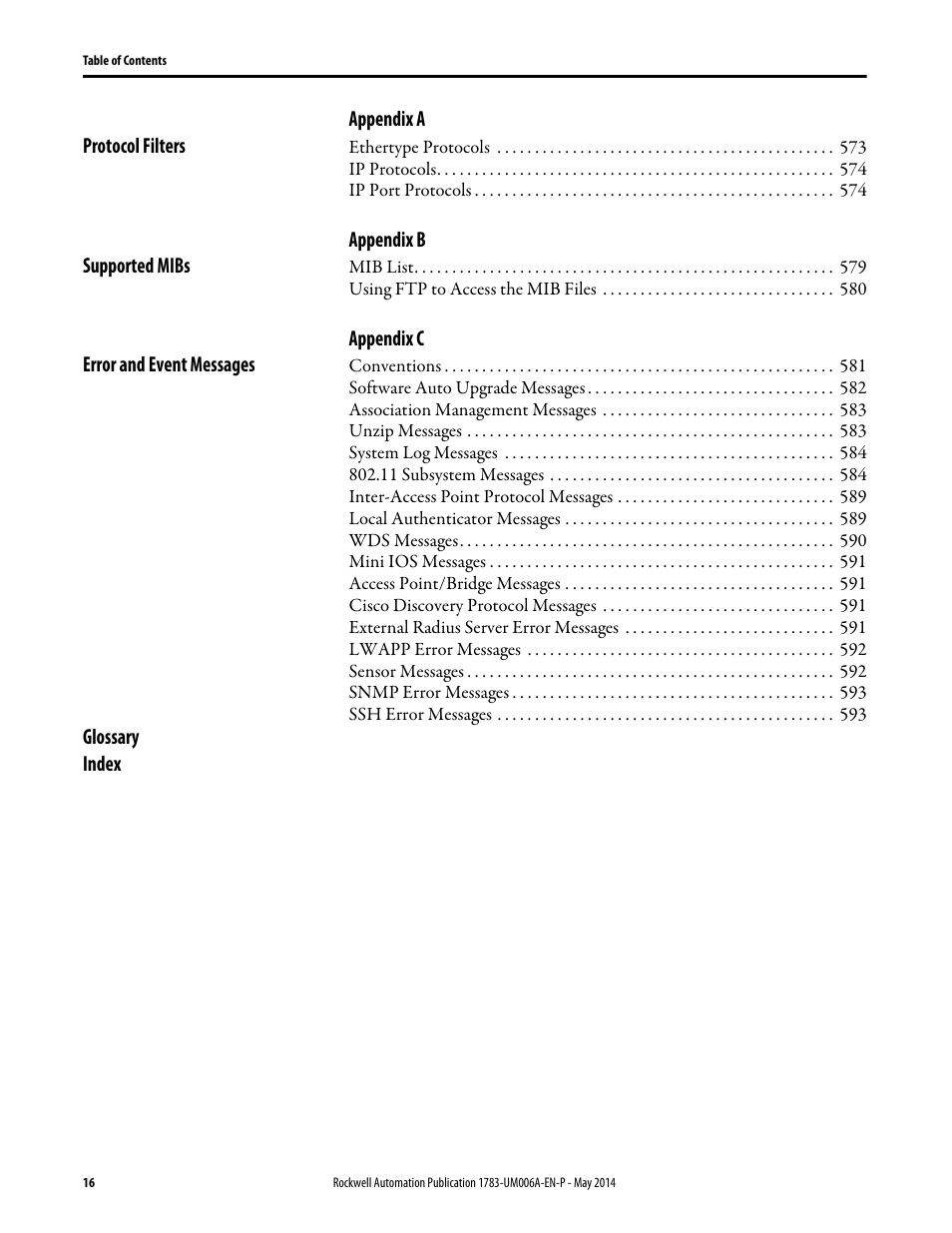 Rockwell Automation 1783-WAPxxx Stratix 5100 Wireless Access Point User Manual User Manual | Page 16 / 612