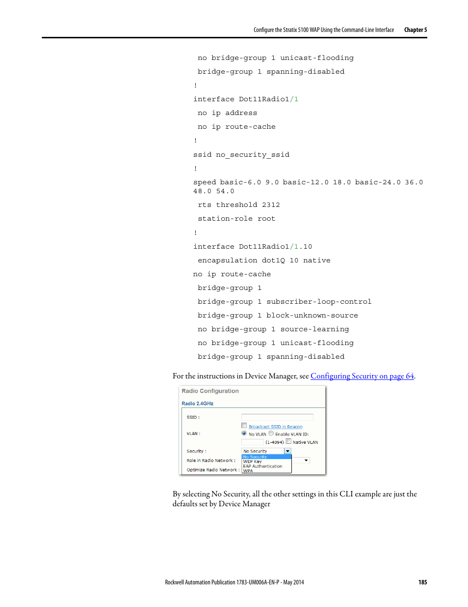 Rockwell Automation 1783-WAPxxx Stratix 5100 Wireless Access Point User Manual User Manual | Page 185 / 612