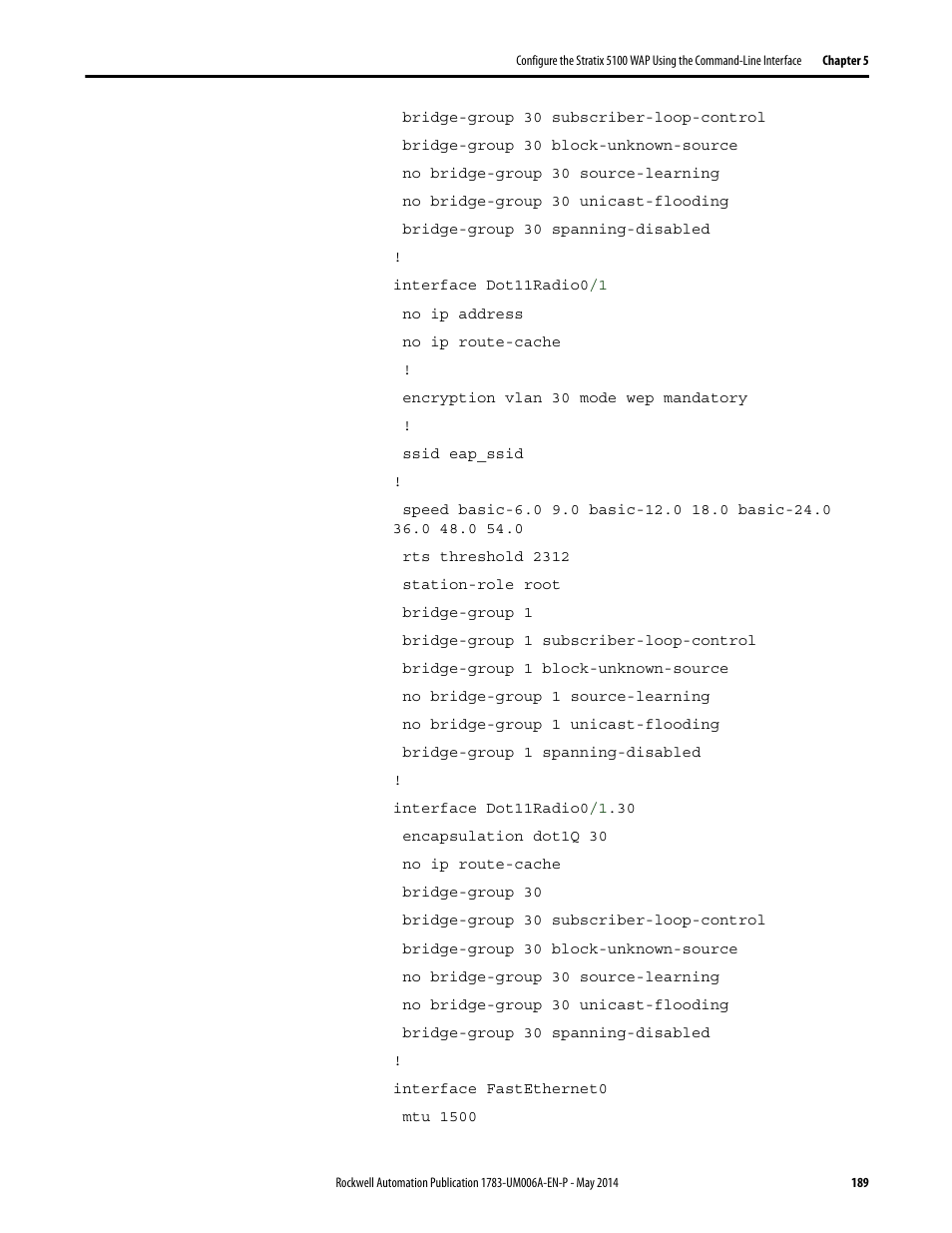 Rockwell Automation 1783-WAPxxx Stratix 5100 Wireless Access Point User Manual User Manual | Page 189 / 612