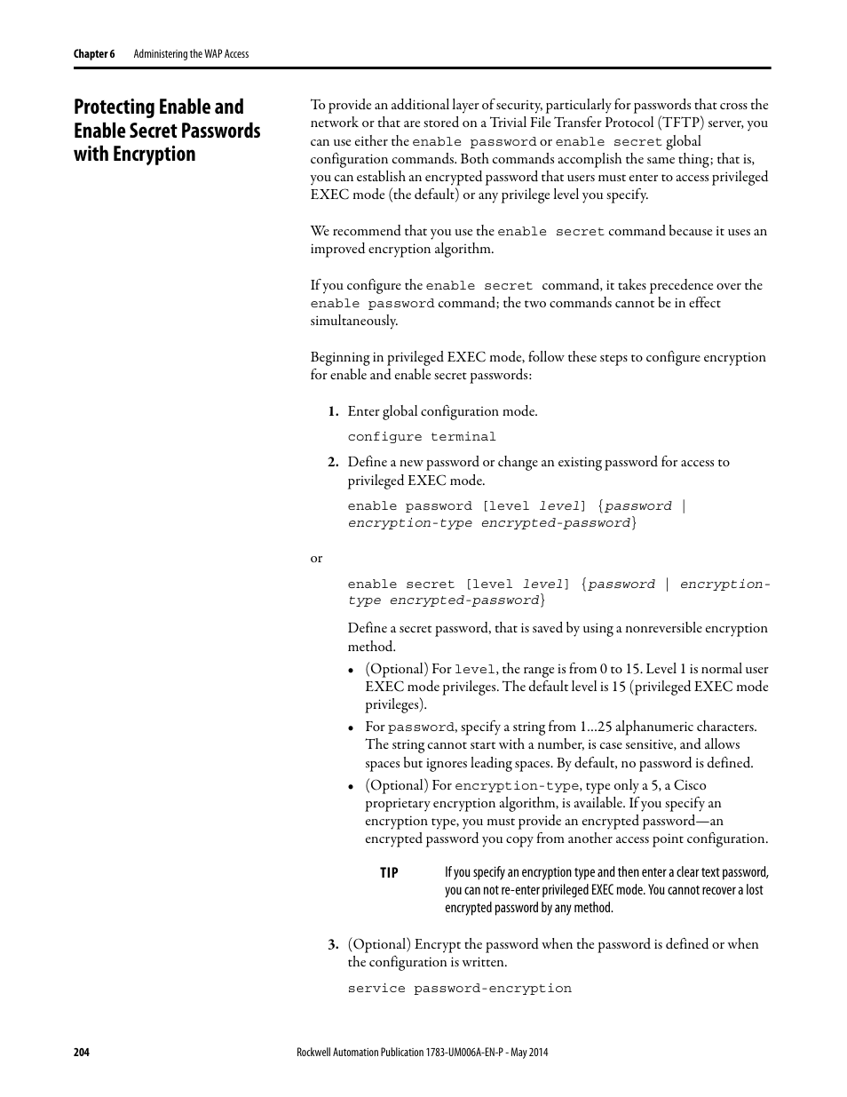 Rockwell Automation 1783-WAPxxx Stratix 5100 Wireless Access Point User Manual User Manual | Page 204 / 612