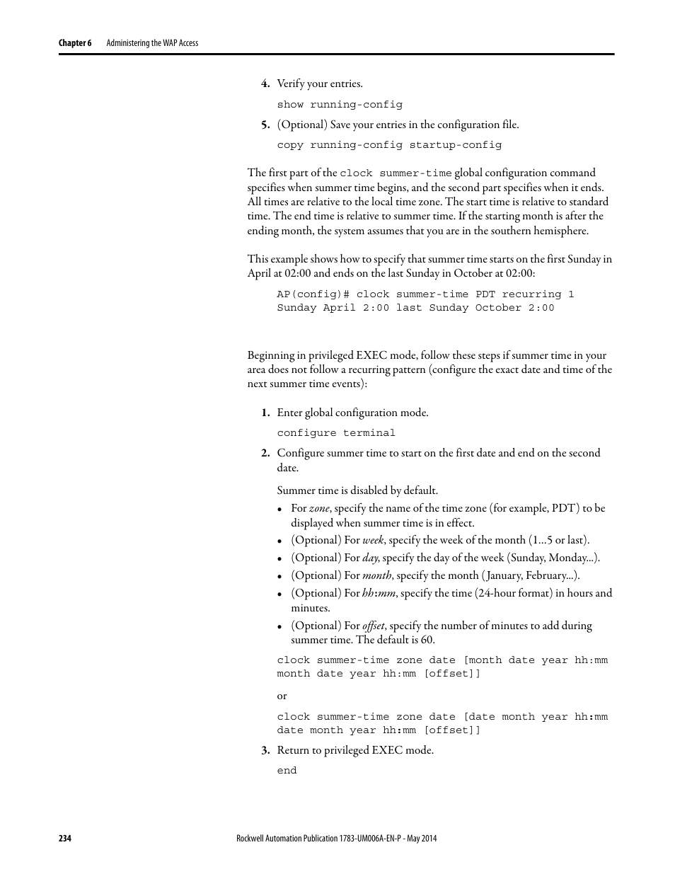 Rockwell Automation 1783-WAPxxx Stratix 5100 Wireless Access Point User Manual User Manual | Page 234 / 612