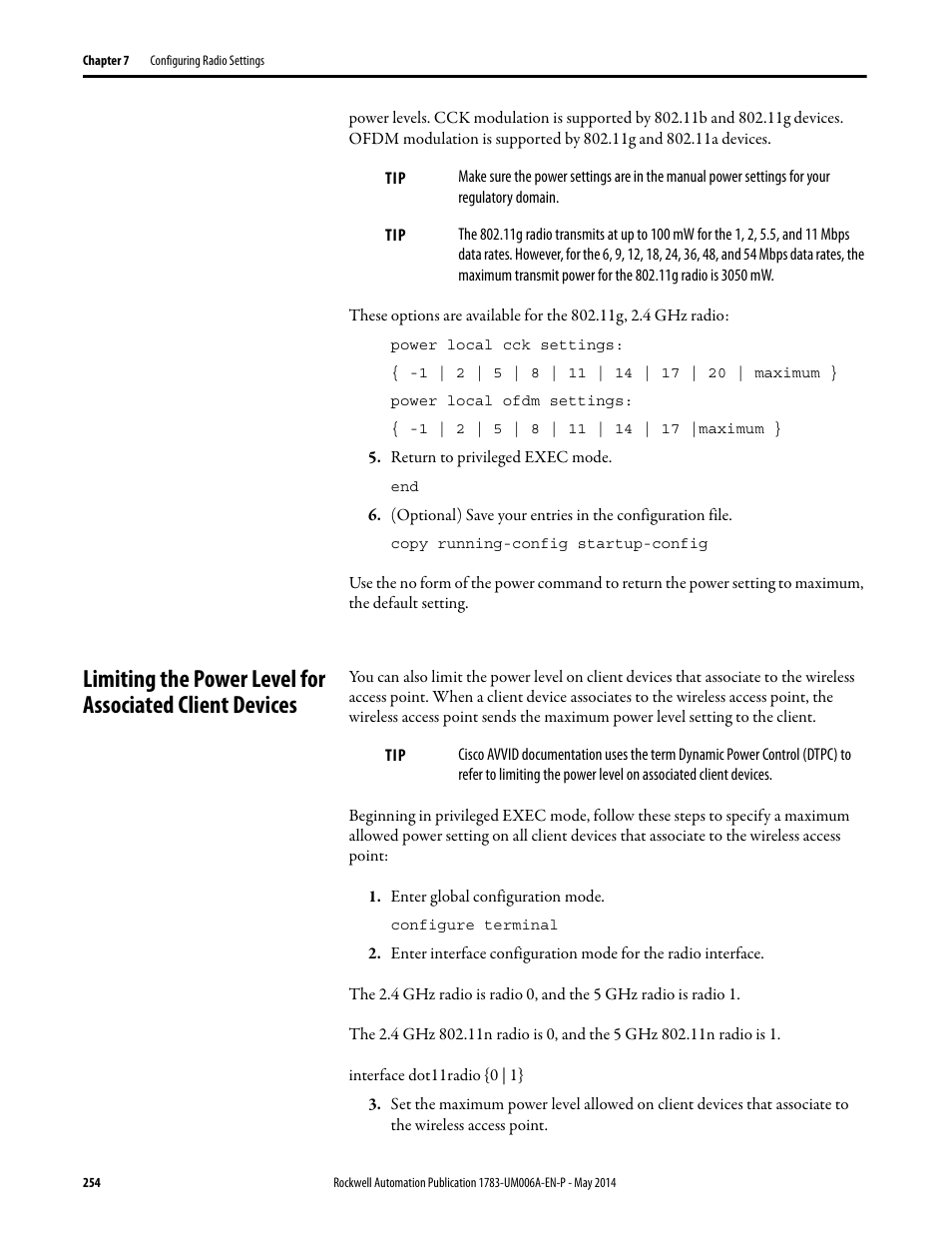 Rockwell Automation 1783-WAPxxx Stratix 5100 Wireless Access Point User Manual User Manual | Page 254 / 612