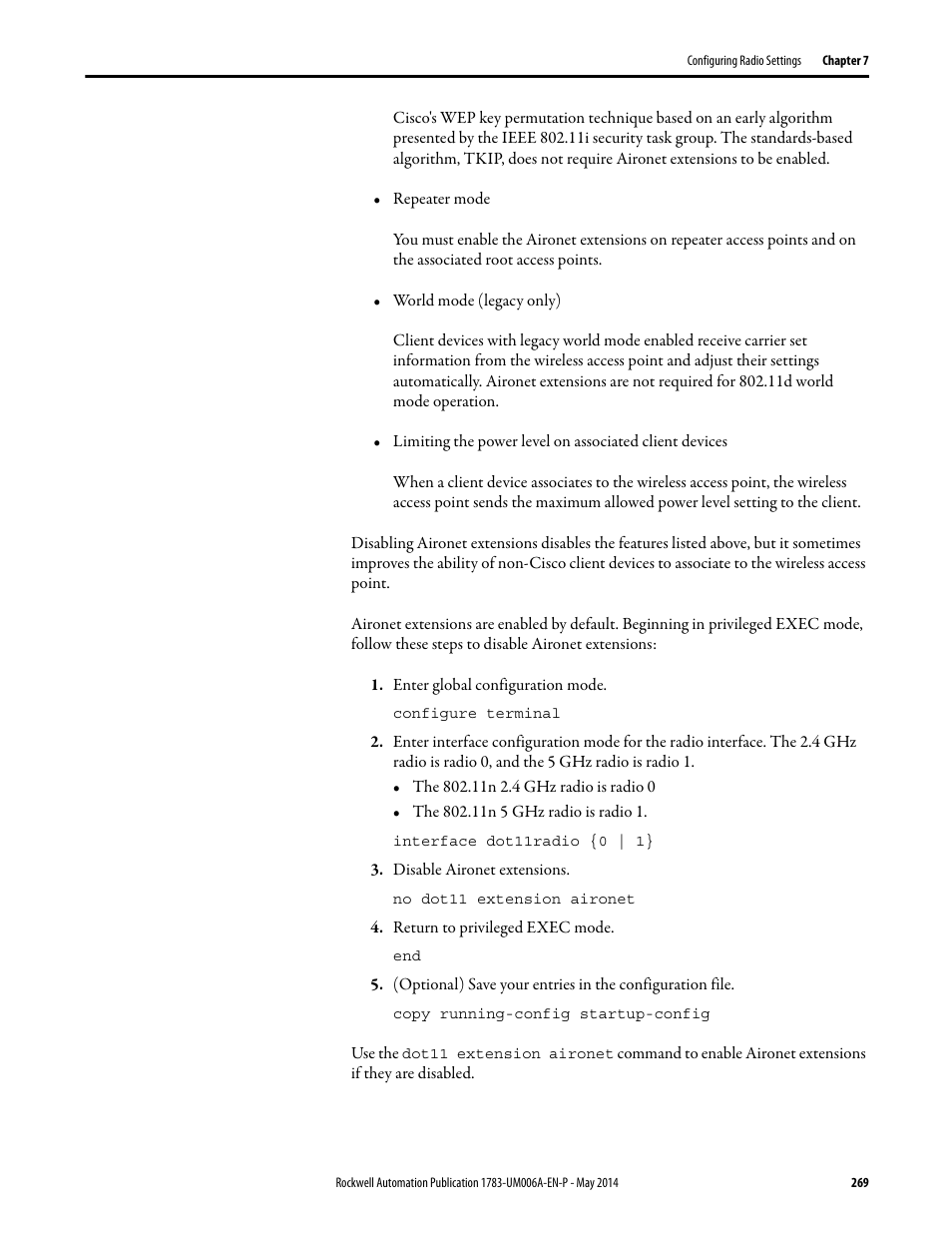 Rockwell Automation 1783-WAPxxx Stratix 5100 Wireless Access Point User Manual User Manual | Page 269 / 612