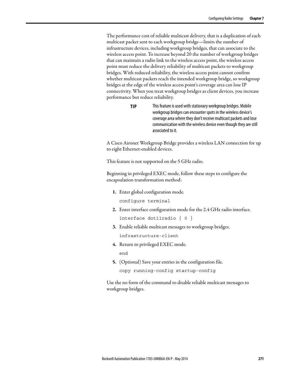 Rockwell Automation 1783-WAPxxx Stratix 5100 Wireless Access Point User Manual User Manual | Page 271 / 612