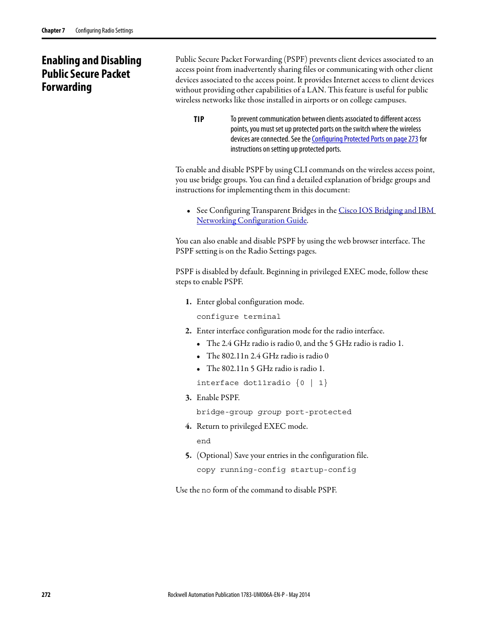Rockwell Automation 1783-WAPxxx Stratix 5100 Wireless Access Point User Manual User Manual | Page 272 / 612