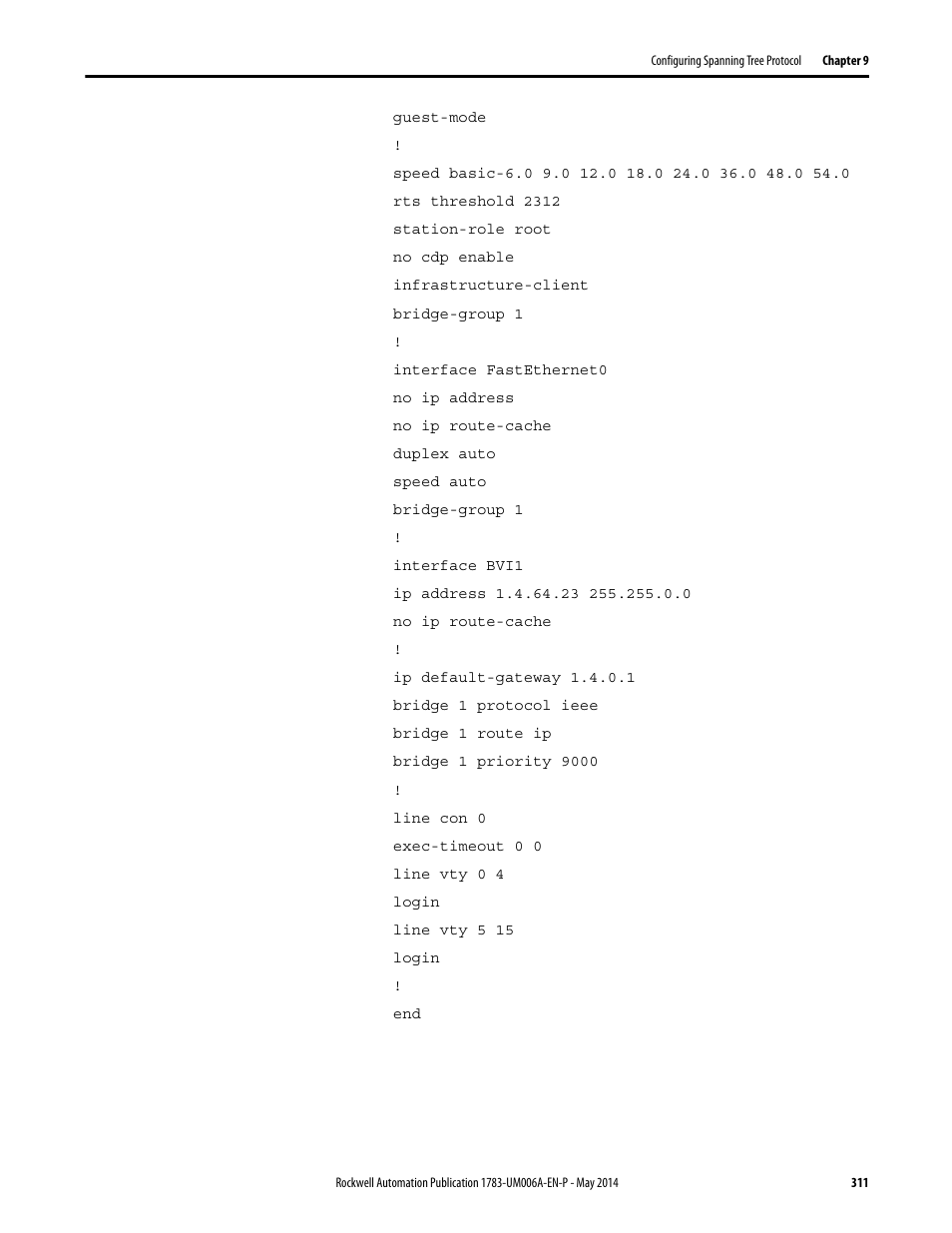 Rockwell Automation 1783-WAPxxx Stratix 5100 Wireless Access Point User Manual User Manual | Page 311 / 612