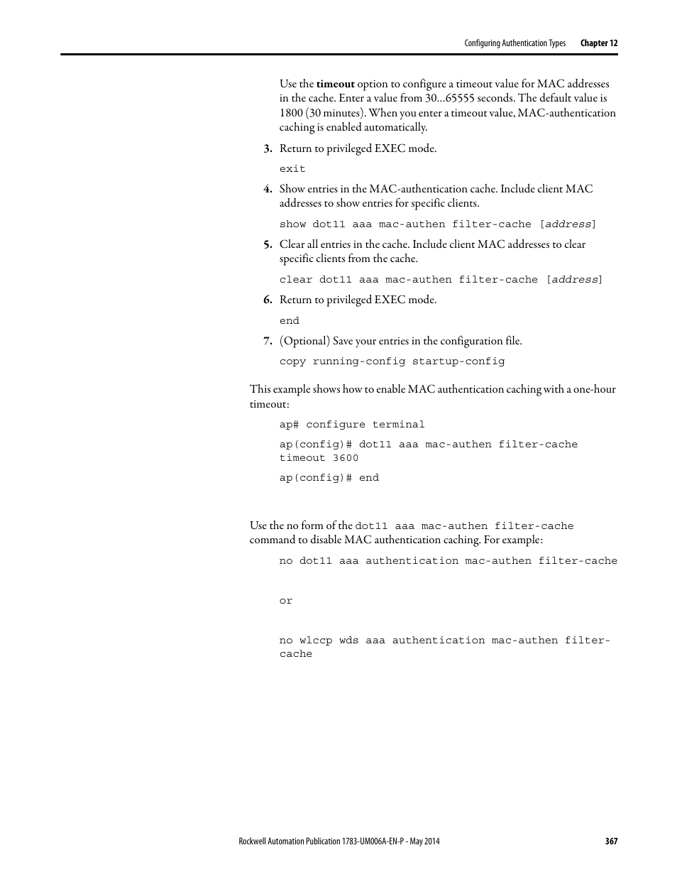 Rockwell Automation 1783-WAPxxx Stratix 5100 Wireless Access Point User Manual User Manual | Page 367 / 612