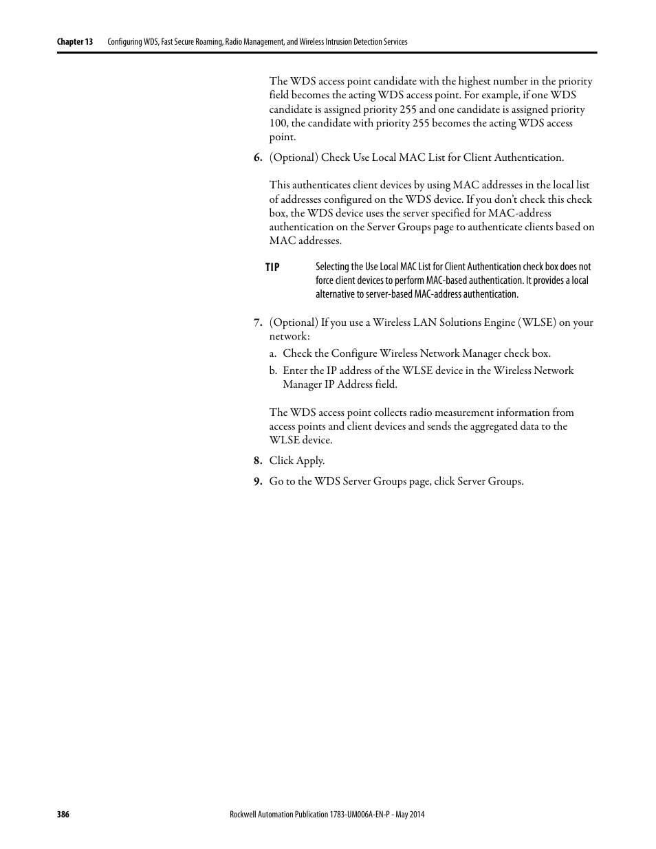 Rockwell Automation 1783-WAPxxx Stratix 5100 Wireless Access Point User Manual User Manual | Page 386 / 612