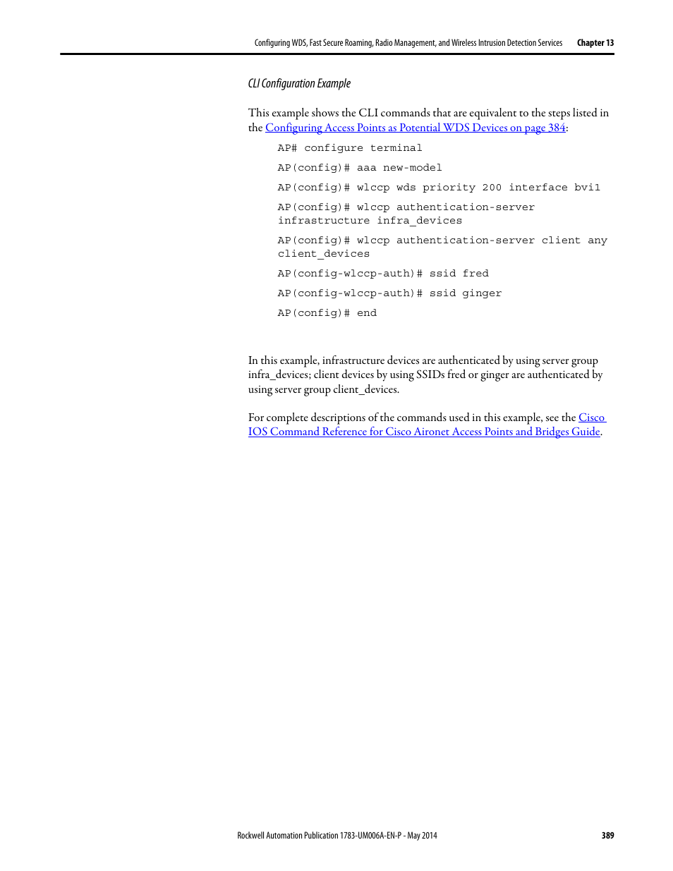 Rockwell Automation 1783-WAPxxx Stratix 5100 Wireless Access Point User Manual User Manual | Page 389 / 612