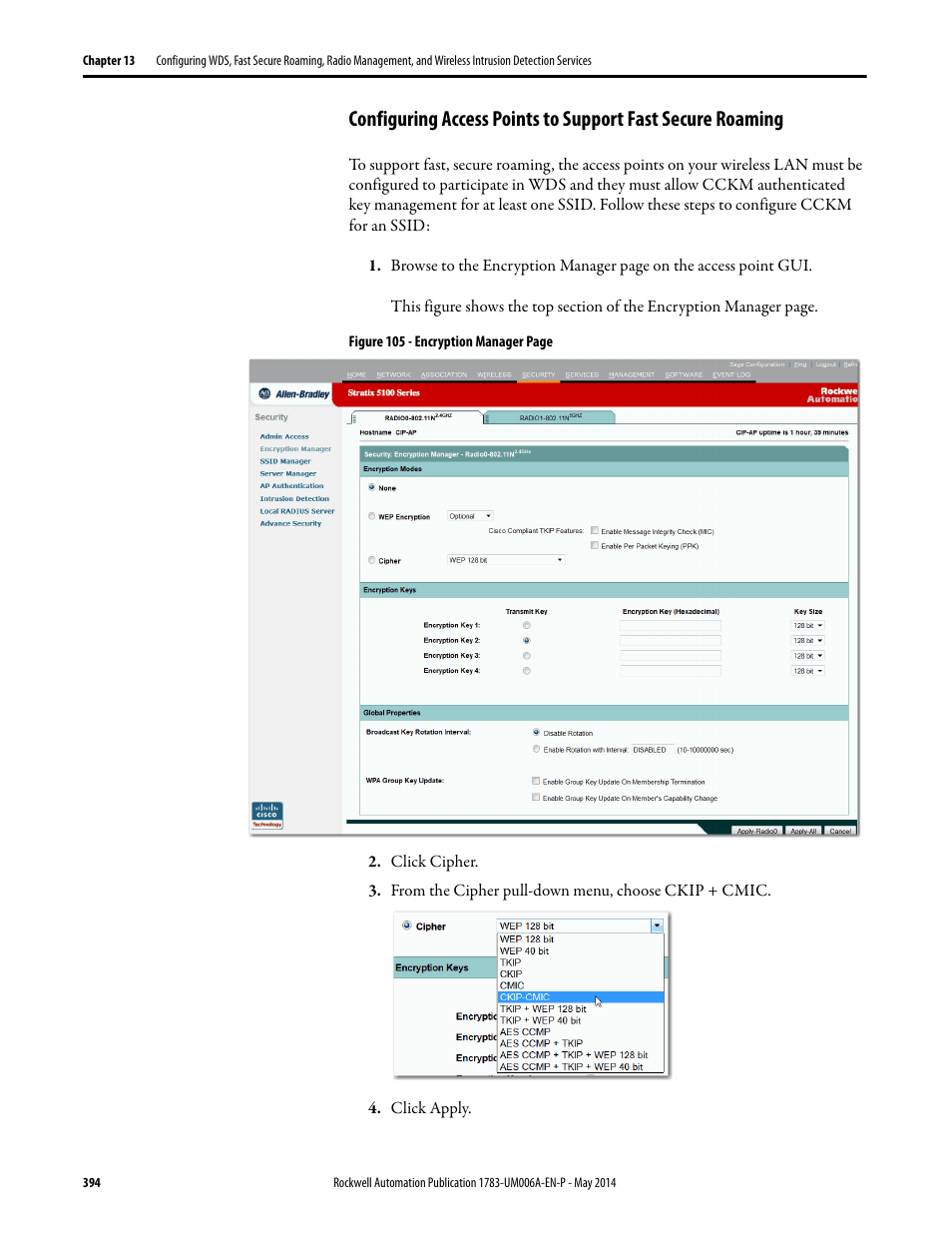 Rockwell Automation 1783-WAPxxx Stratix 5100 Wireless Access Point User Manual User Manual | Page 394 / 612