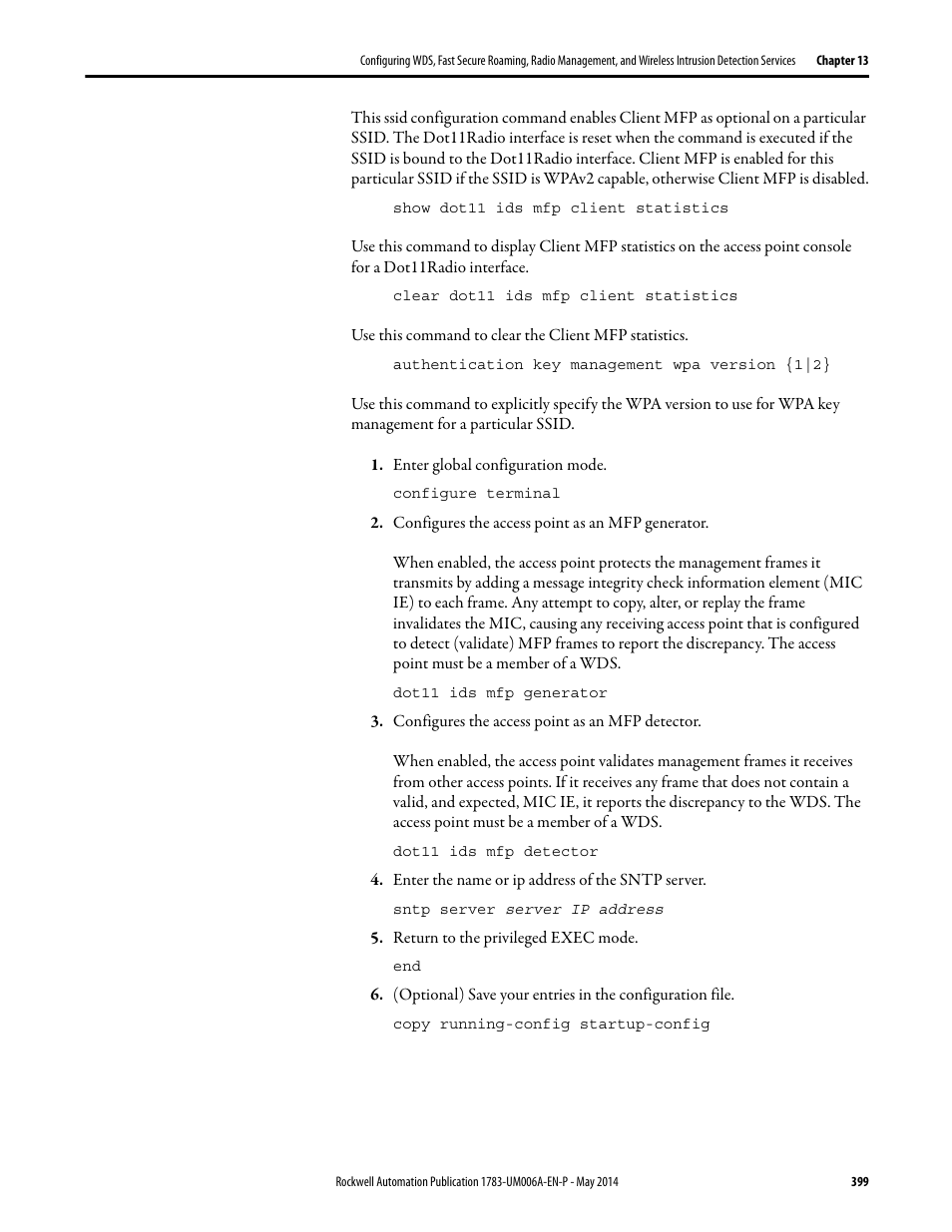 Rockwell Automation 1783-WAPxxx Stratix 5100 Wireless Access Point User Manual User Manual | Page 399 / 612