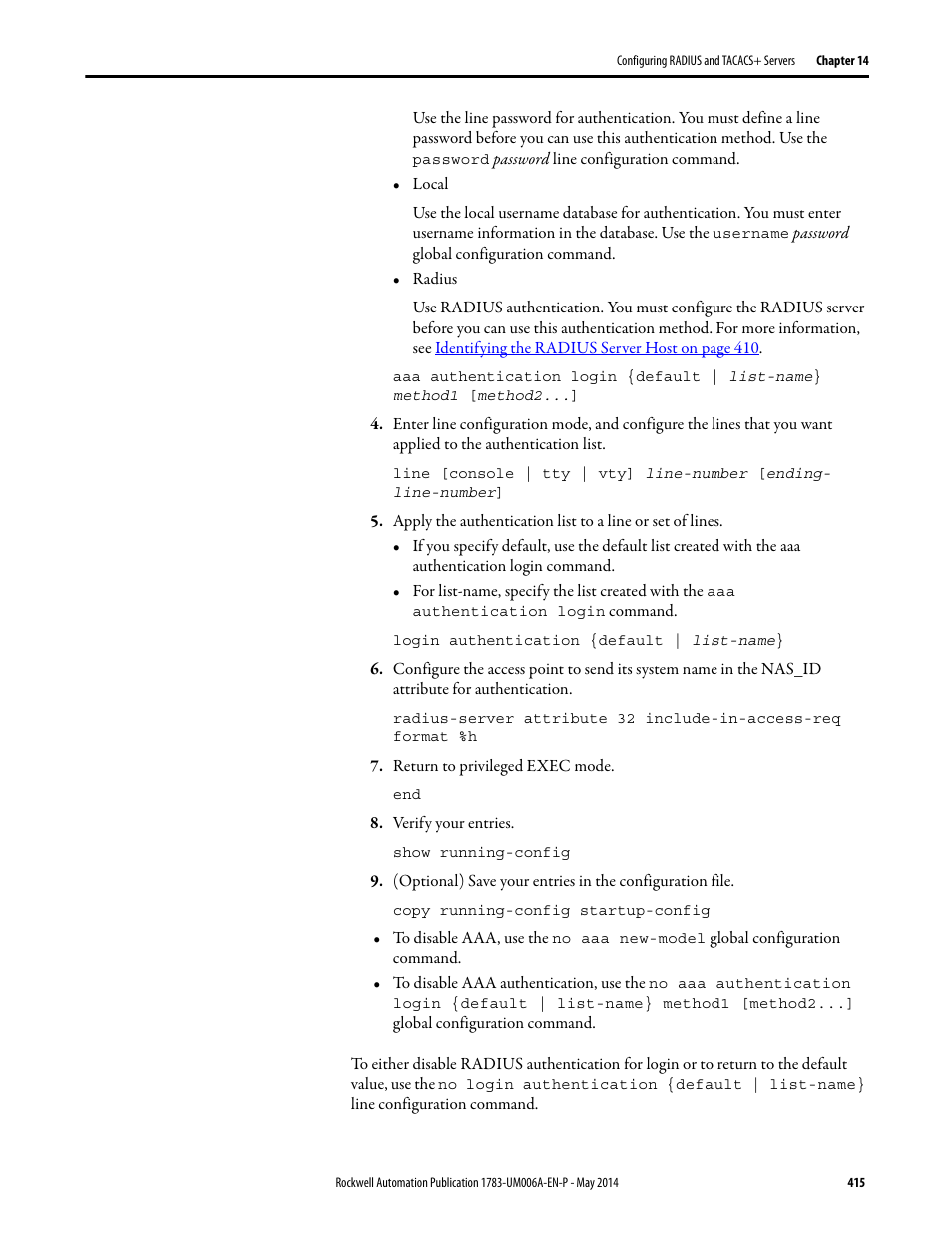 Rockwell Automation 1783-WAPxxx Stratix 5100 Wireless Access Point User Manual User Manual | Page 415 / 612