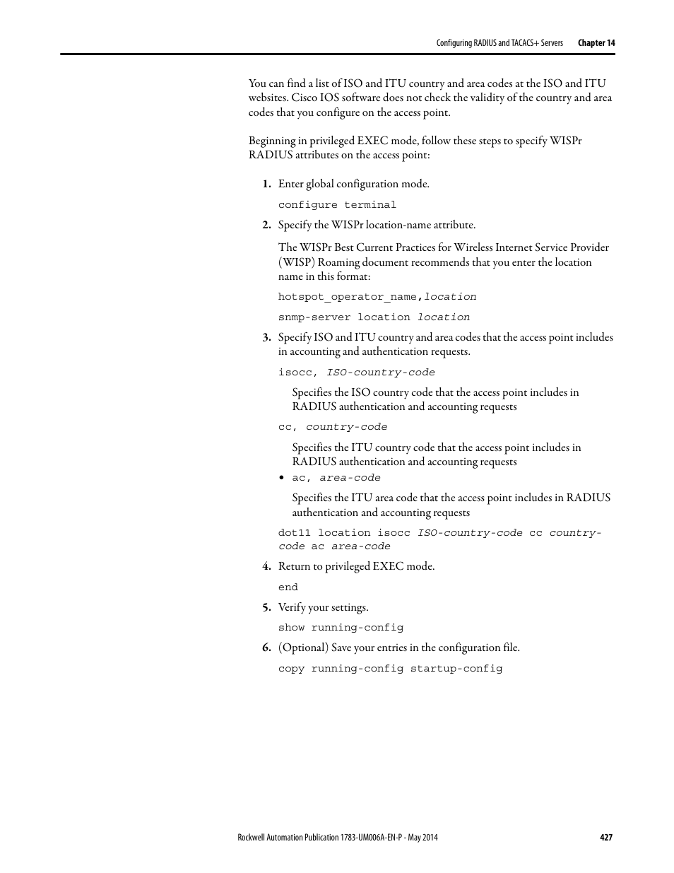 Rockwell Automation 1783-WAPxxx Stratix 5100 Wireless Access Point User Manual User Manual | Page 427 / 612