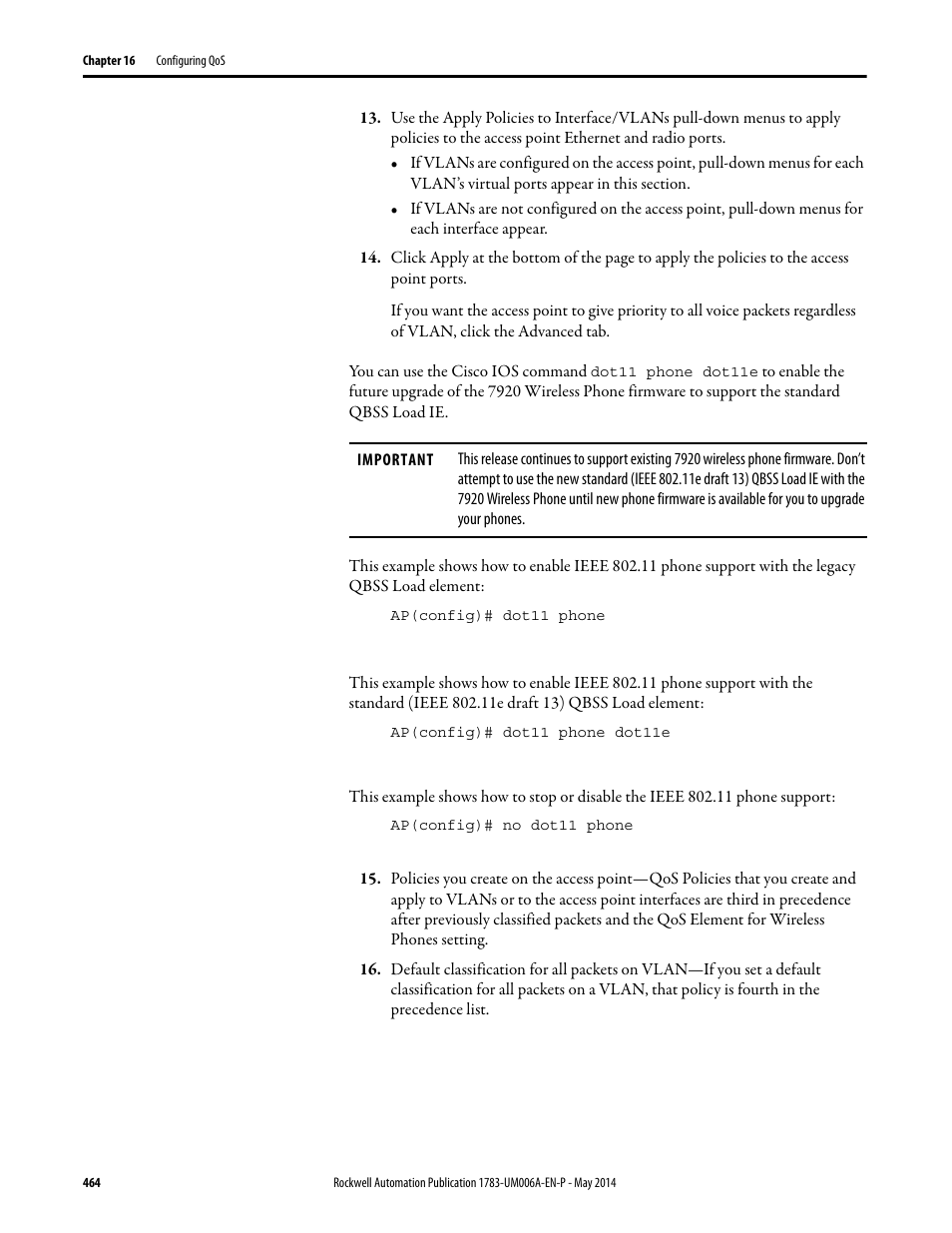 Rockwell Automation 1783-WAPxxx Stratix 5100 Wireless Access Point User Manual User Manual | Page 464 / 612