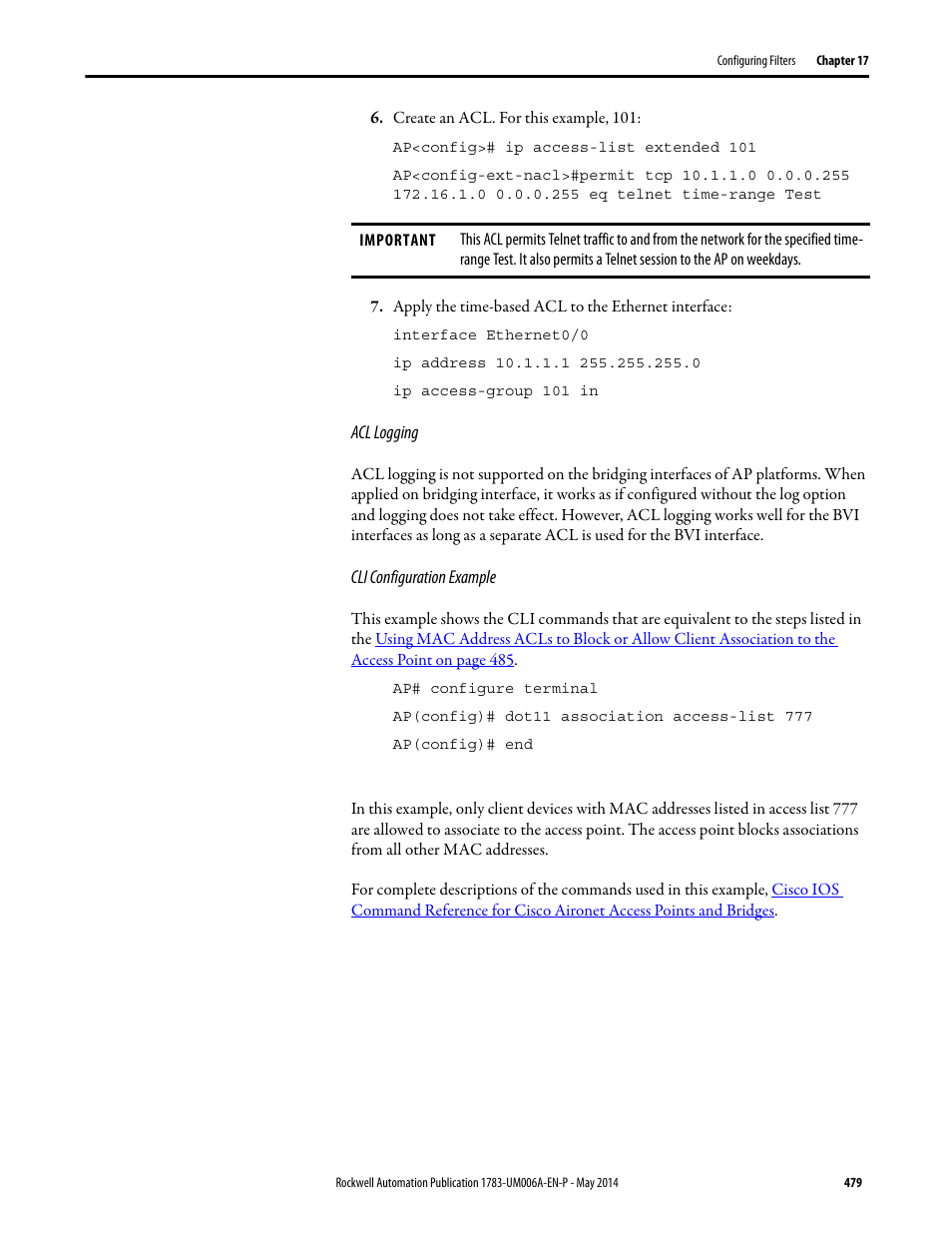 Rockwell Automation 1783-WAPxxx Stratix 5100 Wireless Access Point User Manual User Manual | Page 479 / 612