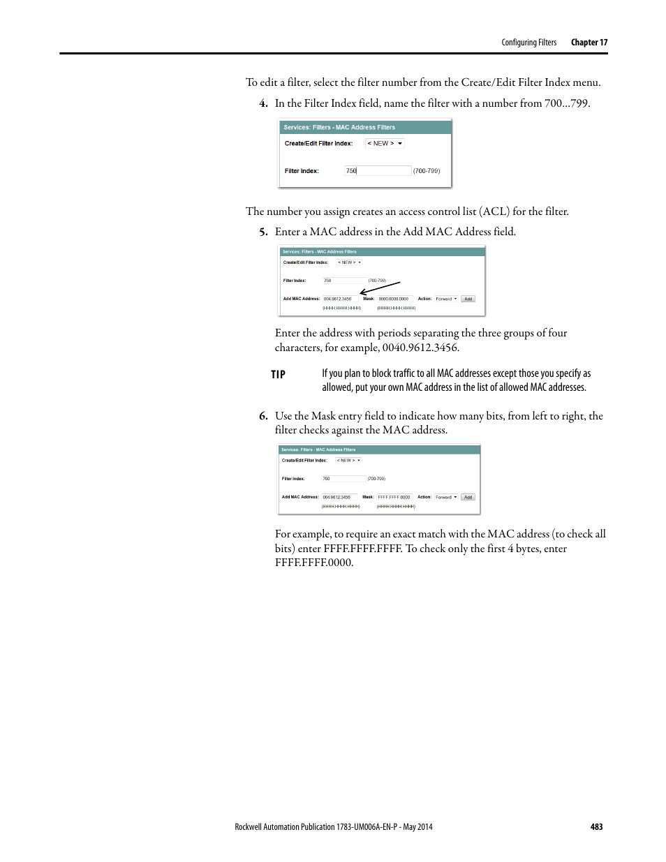 Rockwell Automation 1783-WAPxxx Stratix 5100 Wireless Access Point User Manual User Manual | Page 483 / 612