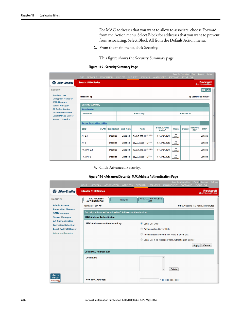Rockwell Automation 1783-WAPxxx Stratix 5100 Wireless Access Point User Manual User Manual | Page 486 / 612