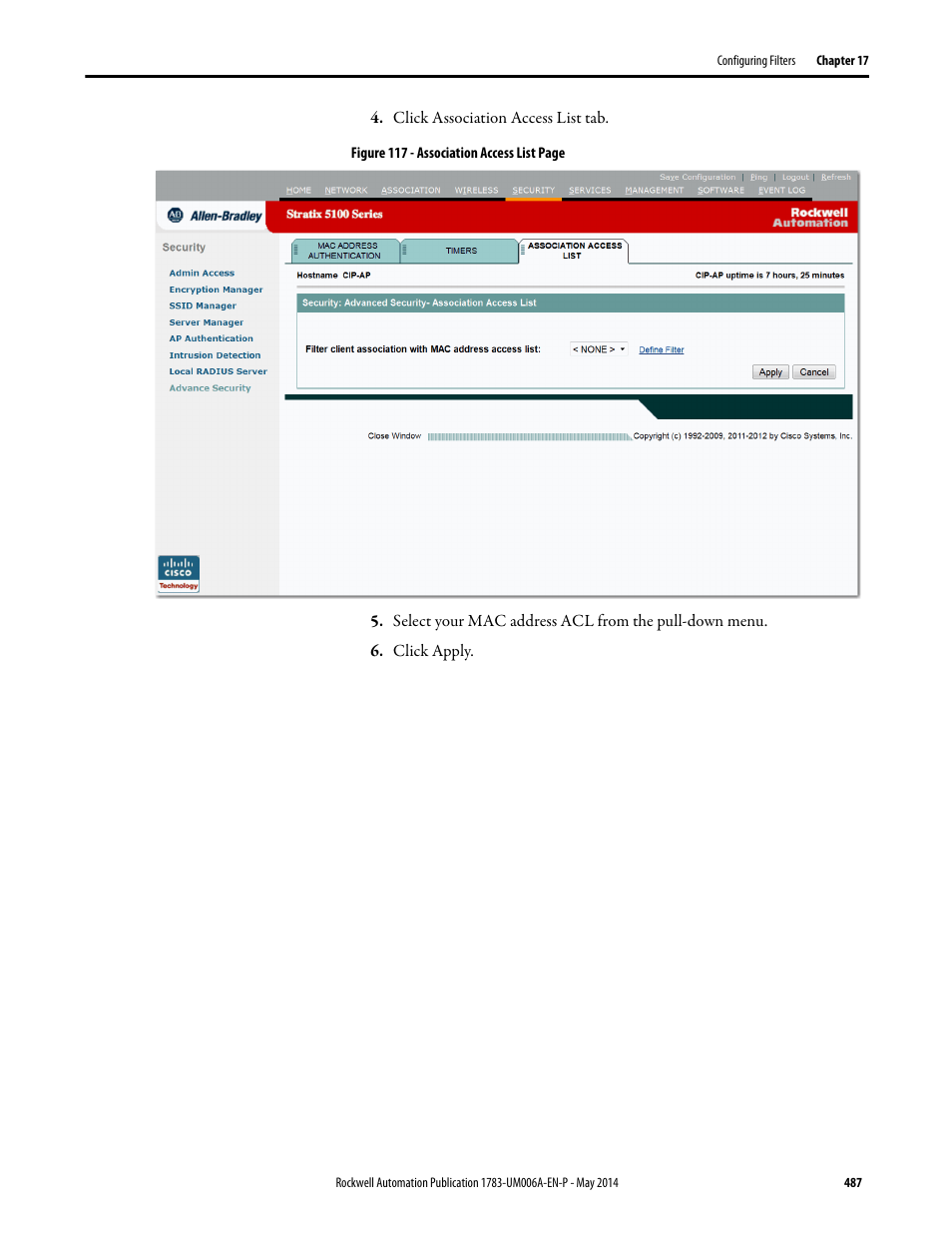 Rockwell Automation 1783-WAPxxx Stratix 5100 Wireless Access Point User Manual User Manual | Page 487 / 612