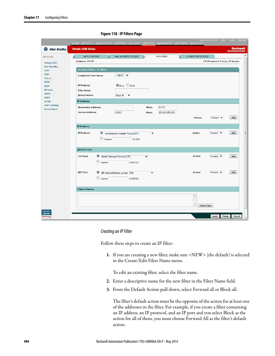 Rockwell Automation 1783-WAPxxx Stratix 5100 Wireless Access Point User Manual User Manual | Page 494 / 612