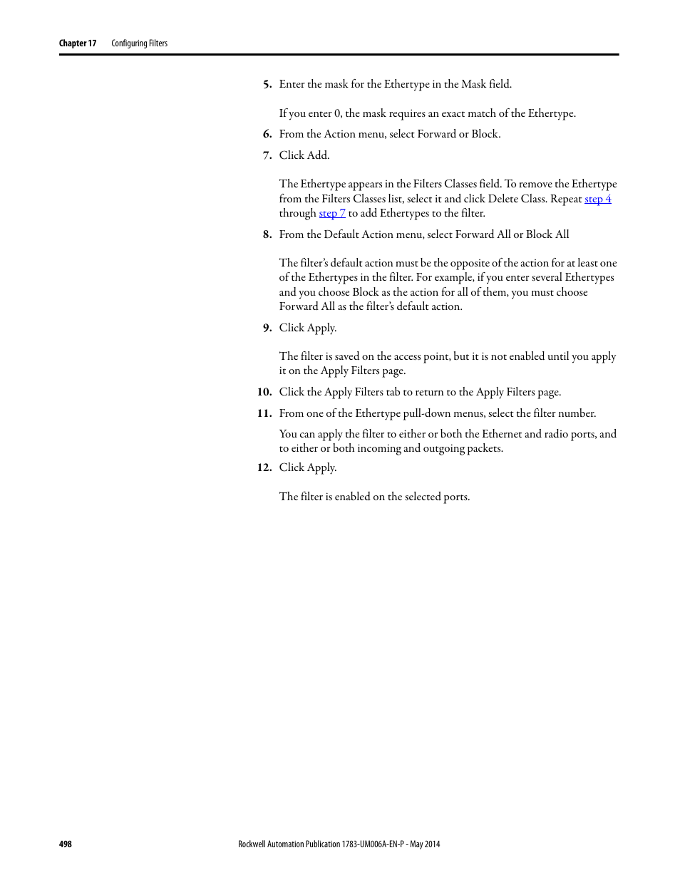 Rockwell Automation 1783-WAPxxx Stratix 5100 Wireless Access Point User Manual User Manual | Page 498 / 612