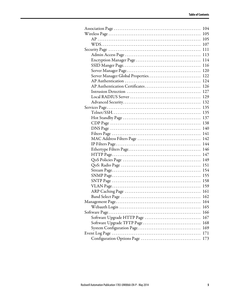Rockwell Automation 1783-WAPxxx Stratix 5100 Wireless Access Point User Manual User Manual | Page 5 / 612