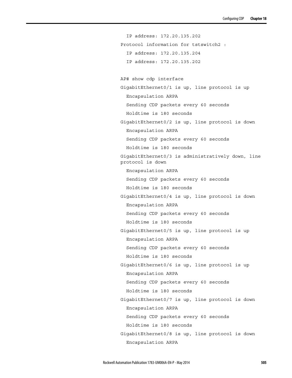 Rockwell Automation 1783-WAPxxx Stratix 5100 Wireless Access Point User Manual User Manual | Page 505 / 612