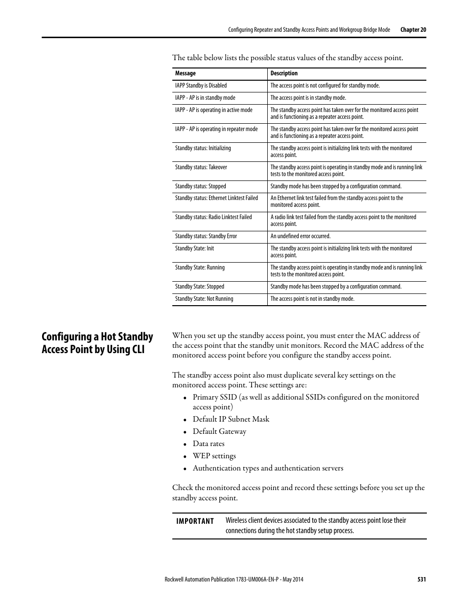 Rockwell Automation 1783-WAPxxx Stratix 5100 Wireless Access Point User Manual User Manual | Page 531 / 612