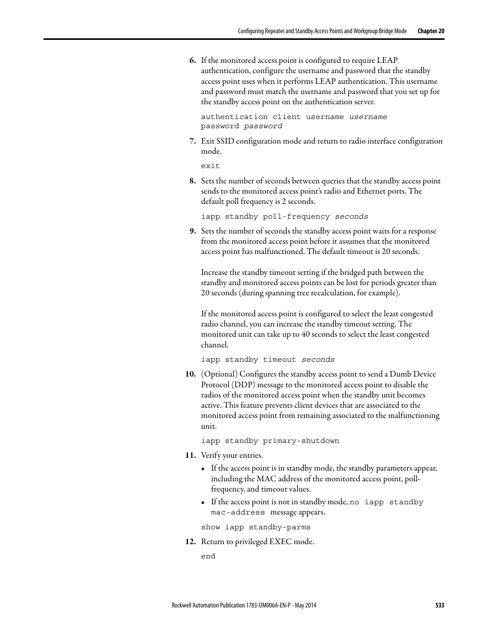 Rockwell Automation 1783-WAPxxx Stratix 5100 Wireless Access Point User Manual User Manual | Page 533 / 612