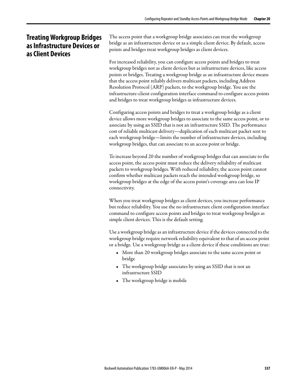 Or as client devices | Rockwell Automation 1783-WAPxxx Stratix 5100 Wireless Access Point User Manual User Manual | Page 537 / 612