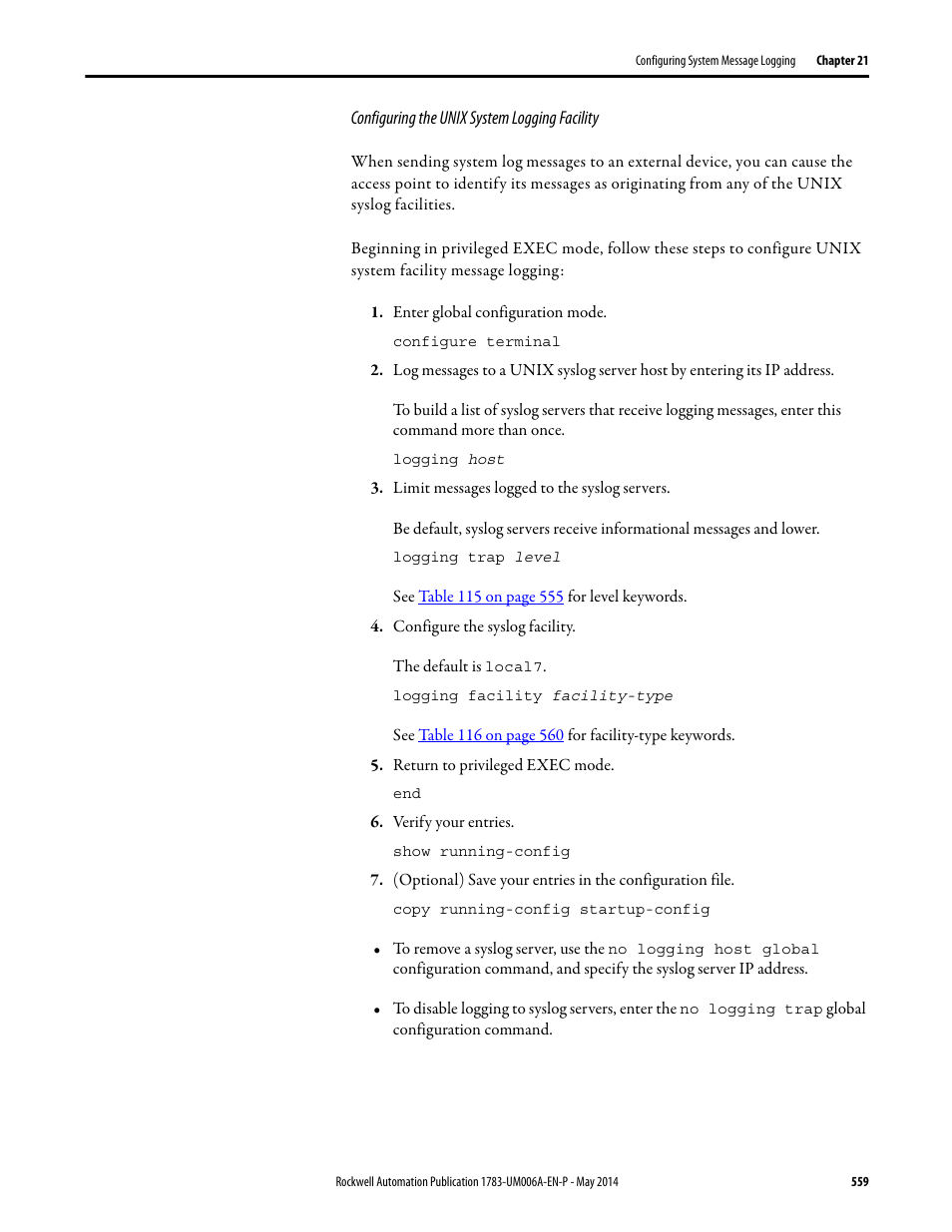 Rockwell Automation 1783-WAPxxx Stratix 5100 Wireless Access Point User Manual User Manual | Page 559 / 612