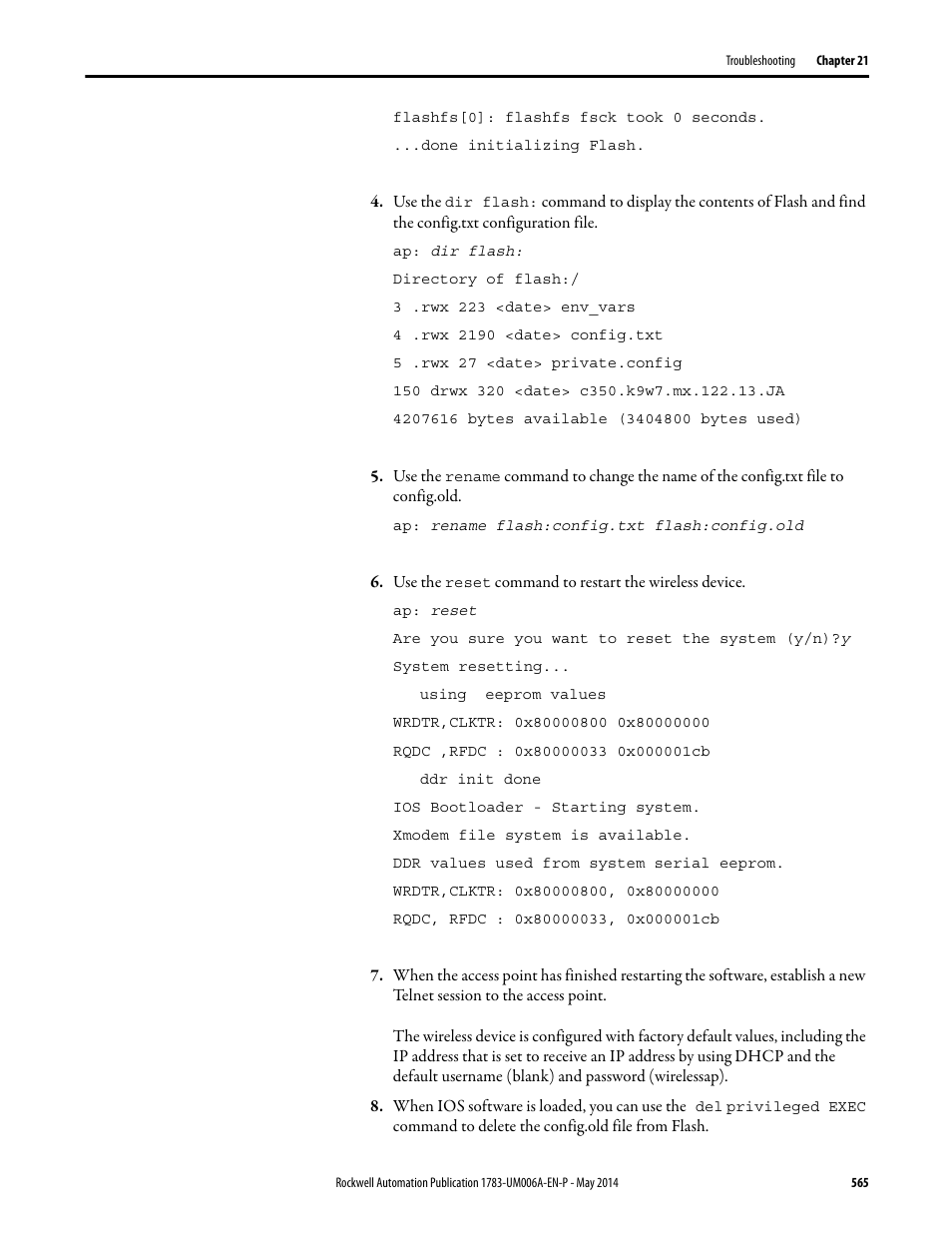 Rockwell Automation 1783-WAPxxx Stratix 5100 Wireless Access Point User Manual User Manual | Page 565 / 612
